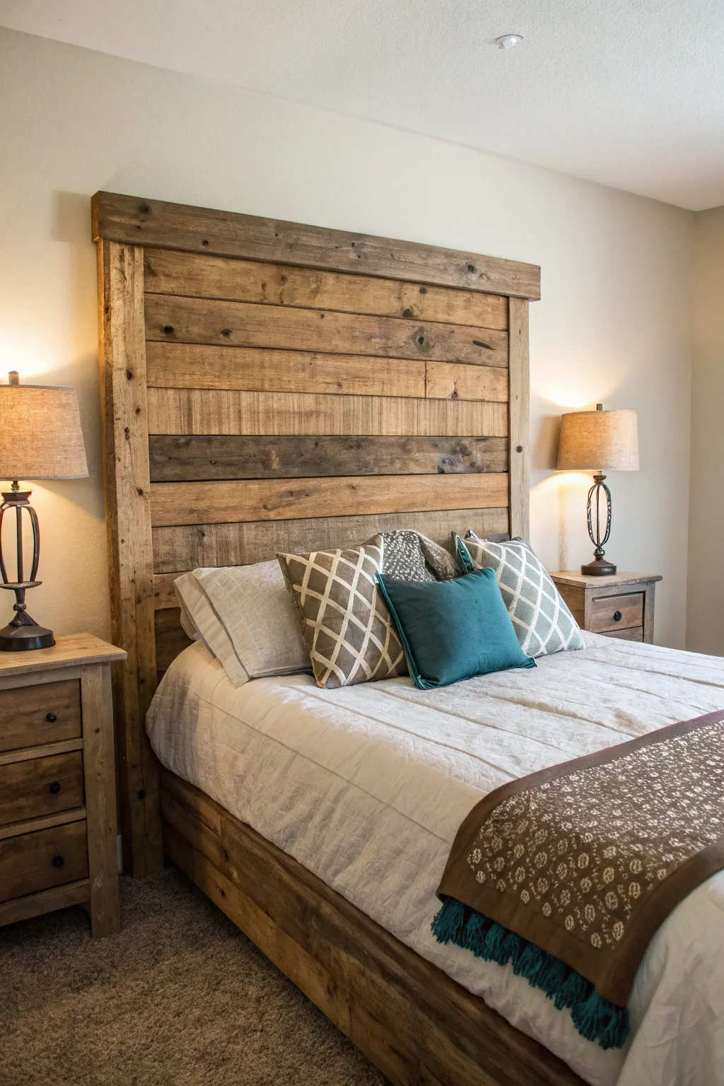 A DIY headboard can be the perfect focal point for your bedroom.