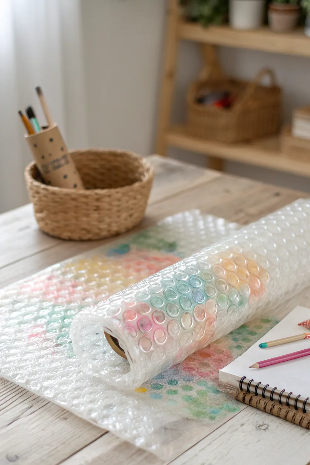 Transform bubble wrap into a canvas of creativity with this simple yet stunning art technique!
