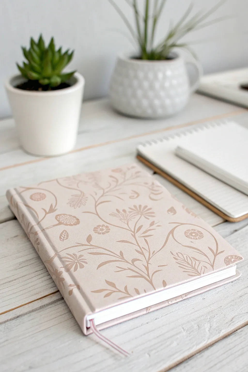 Elevate your stationery with a touch of personalized elegance using decorative wallpaper.
