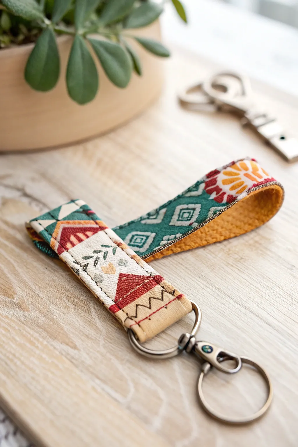 Add a splash of personality to your keys with these charming fabric keychains. Perfect for those who appreciate minimalist beauty with a bohemian twist!