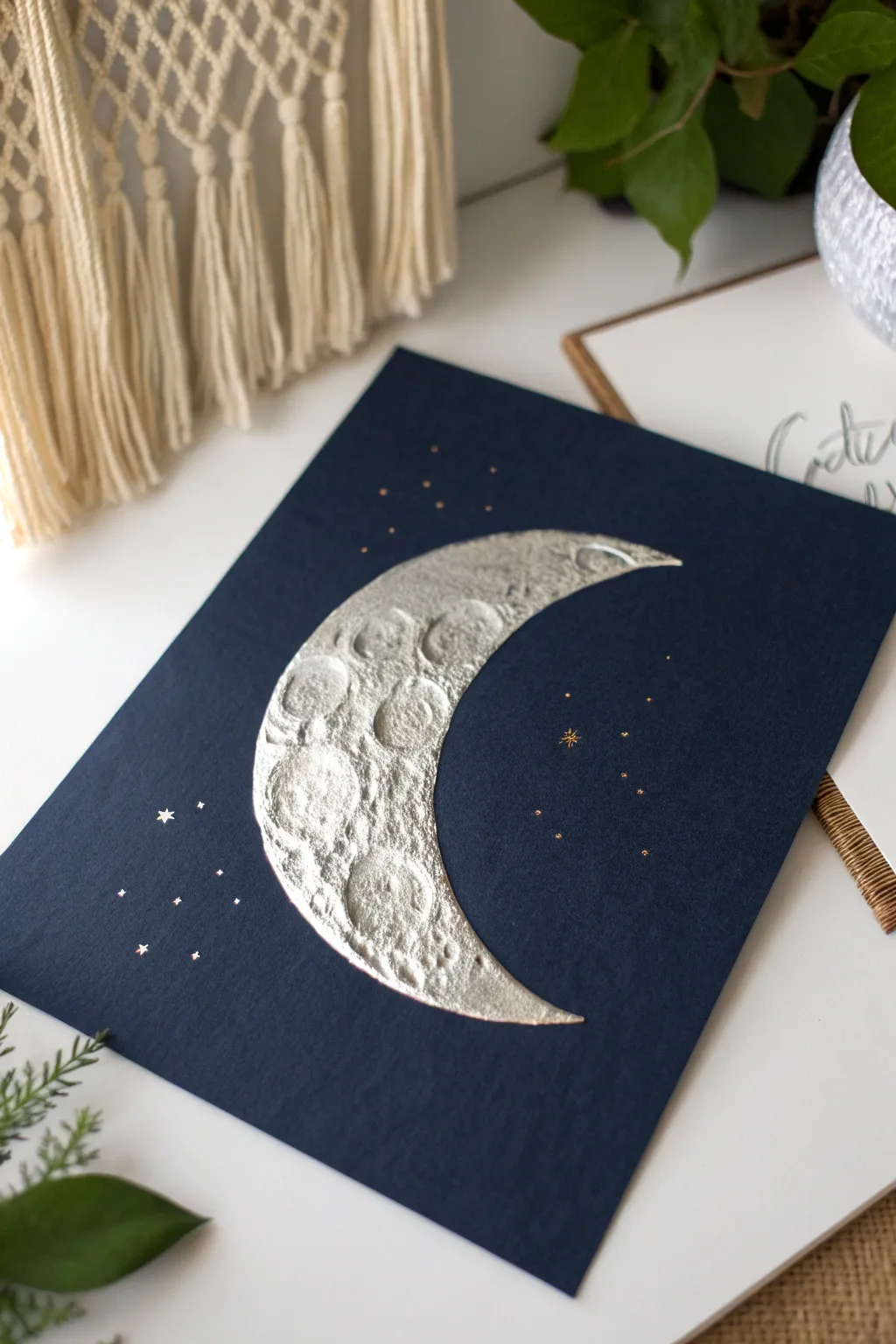 Capture the moon's allure with a touch of artistry. 🌙✨ #MoonCrafts #ScandinavianSimplicity