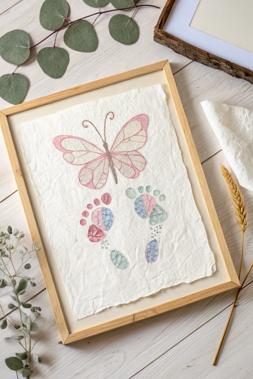 Capture precious moments with these adorable Footprint Butterflies - a keepsake of your baby's tiny steps.