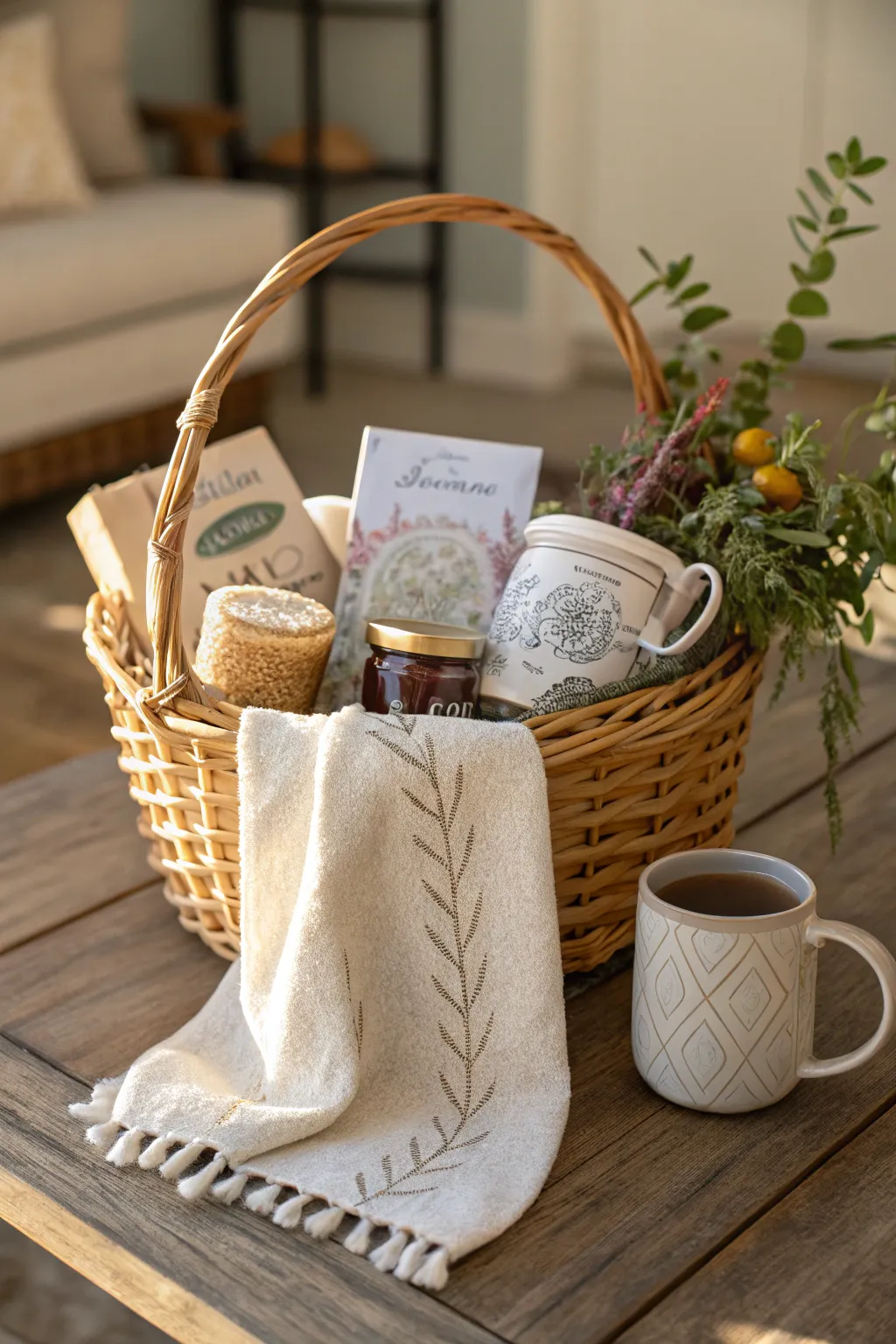 Delight Grandma with a basket filled with love and personalized treasures this Mother's Day.