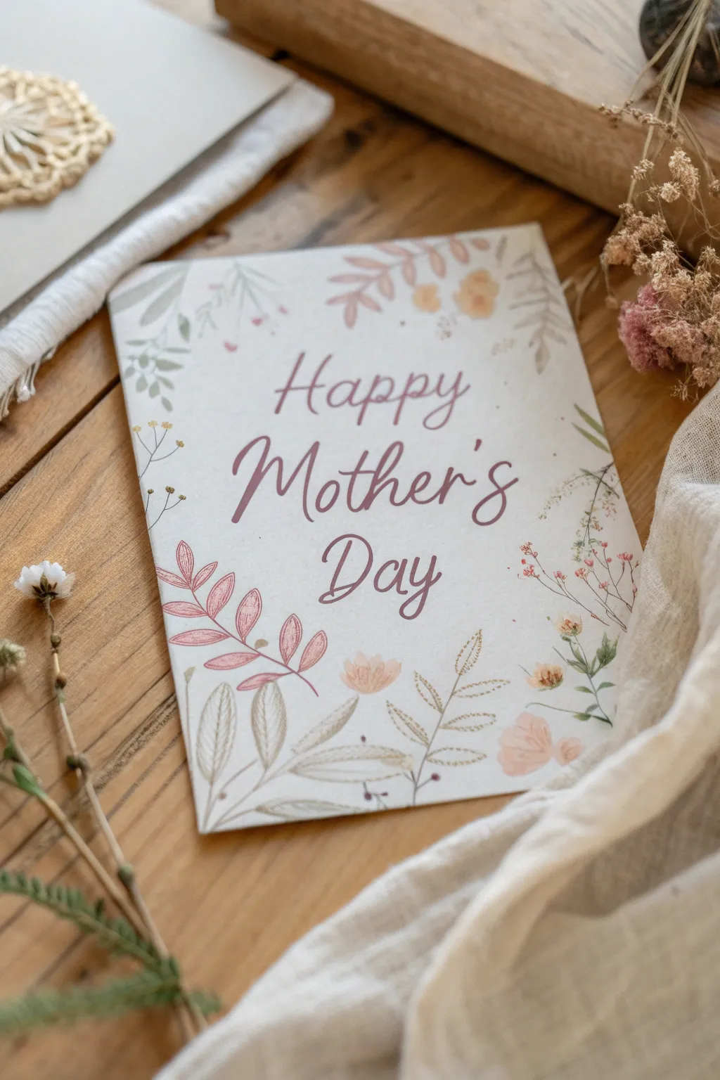 Capture the essence of Mother's Day with a handmade card that speaks from the heart.