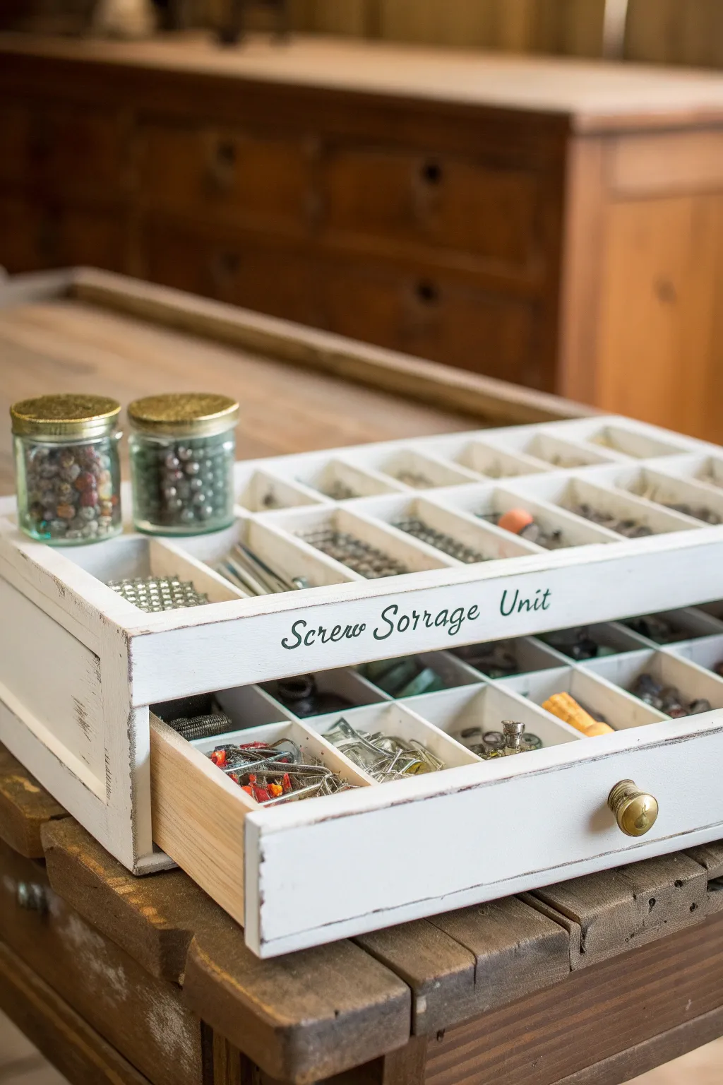Transform old into gold: A vintage drawer reimagined for stylish storage.
