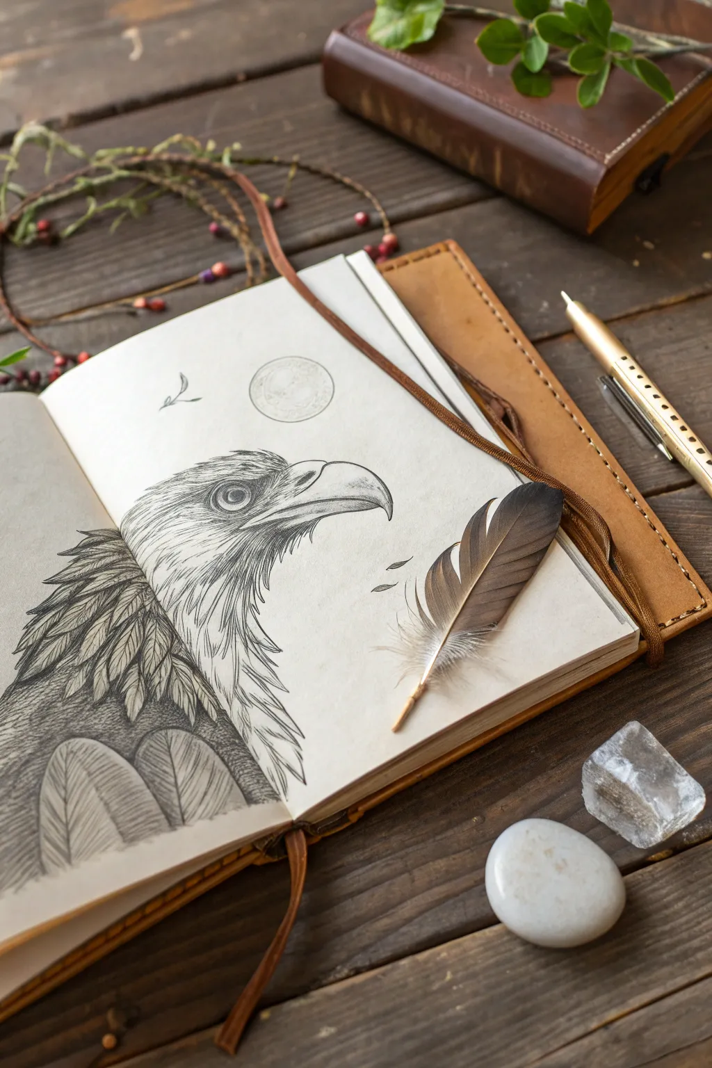 Capture the tranquility of bird watching with a touch of artistry. 🕊️✨ #NatureJournaling #ScandinavianStyle