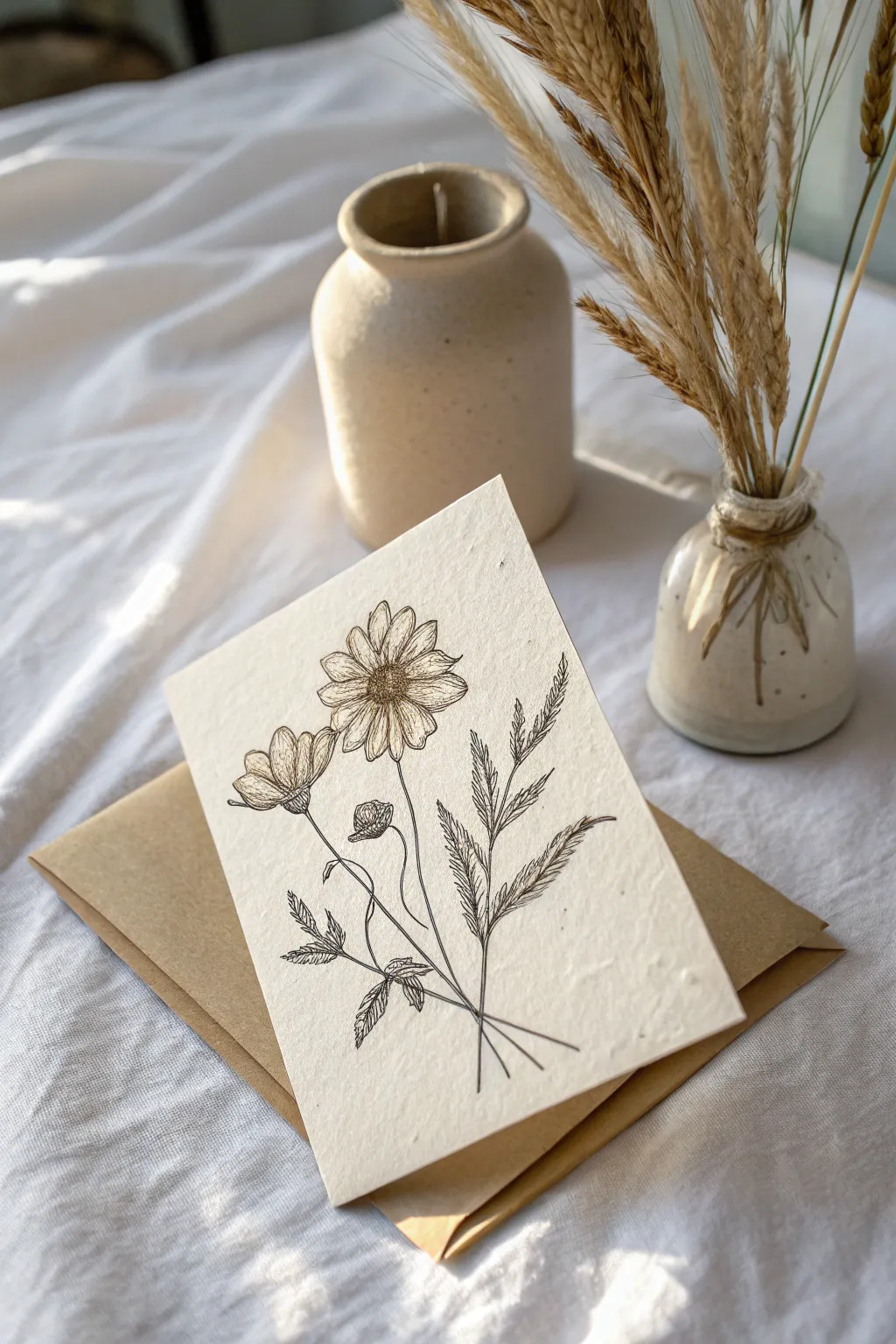 Embrace the beauty of simplicity with floral-inspired note cards that speak elegance.