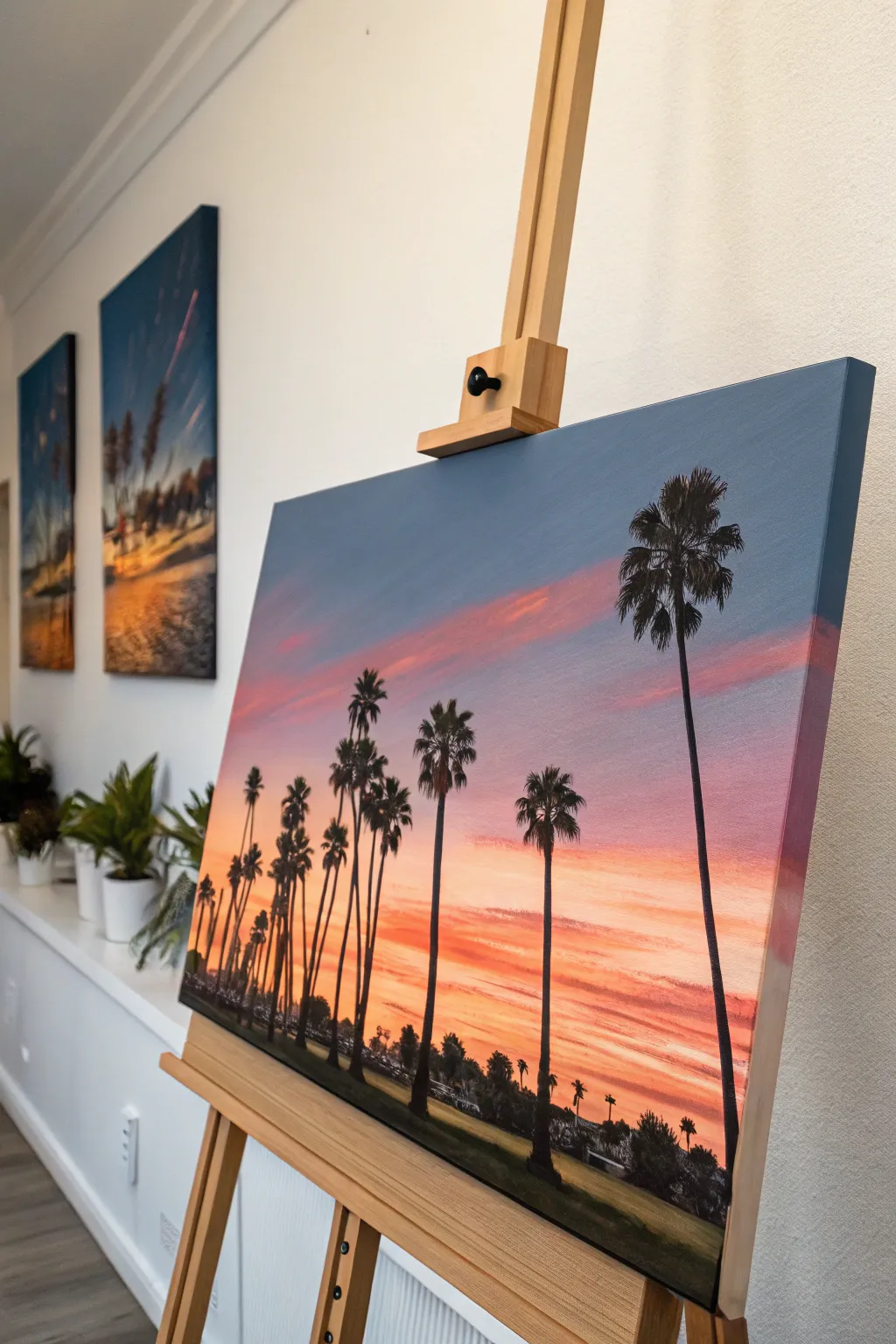 Embrace the art of simplicity with a sunset masterpiece that exudes warmth and tranquility.