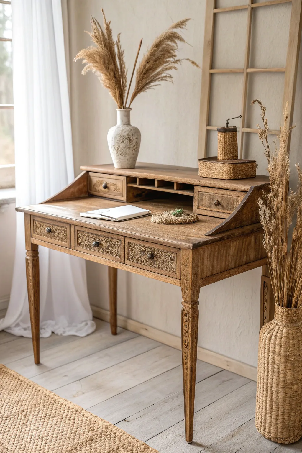 Rediscover the charm of the past with a vintage desk makeover that whispers stories of yesteryear.