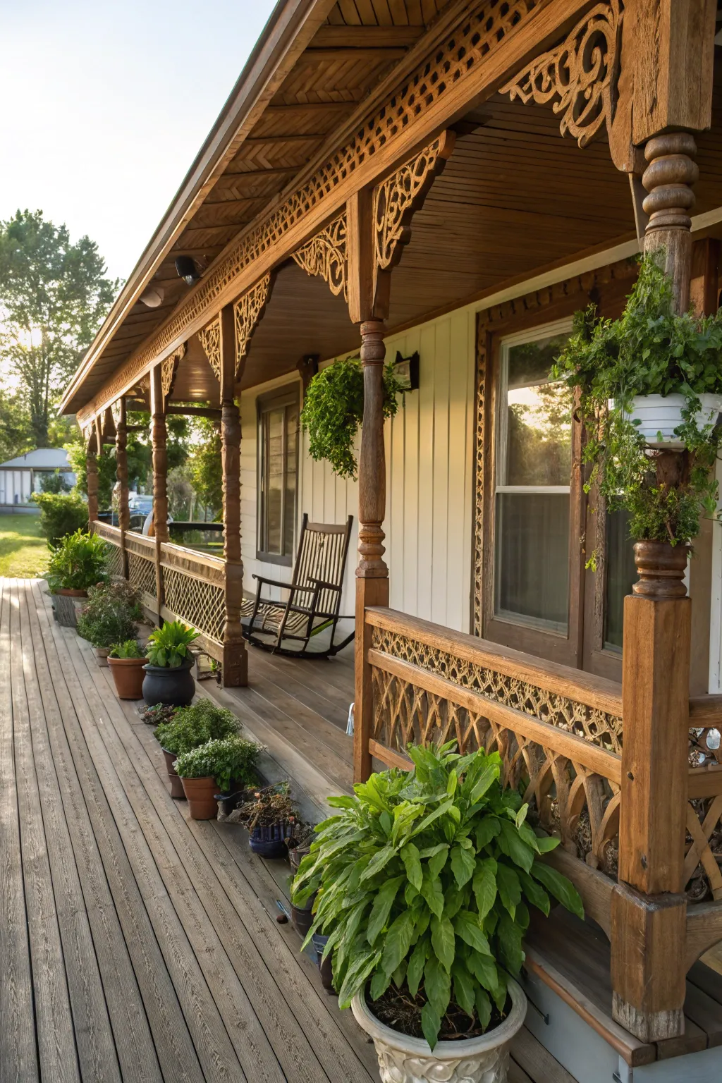 Transform your mobile home with a handcrafted porch: the perfect blend of charm and functionality.