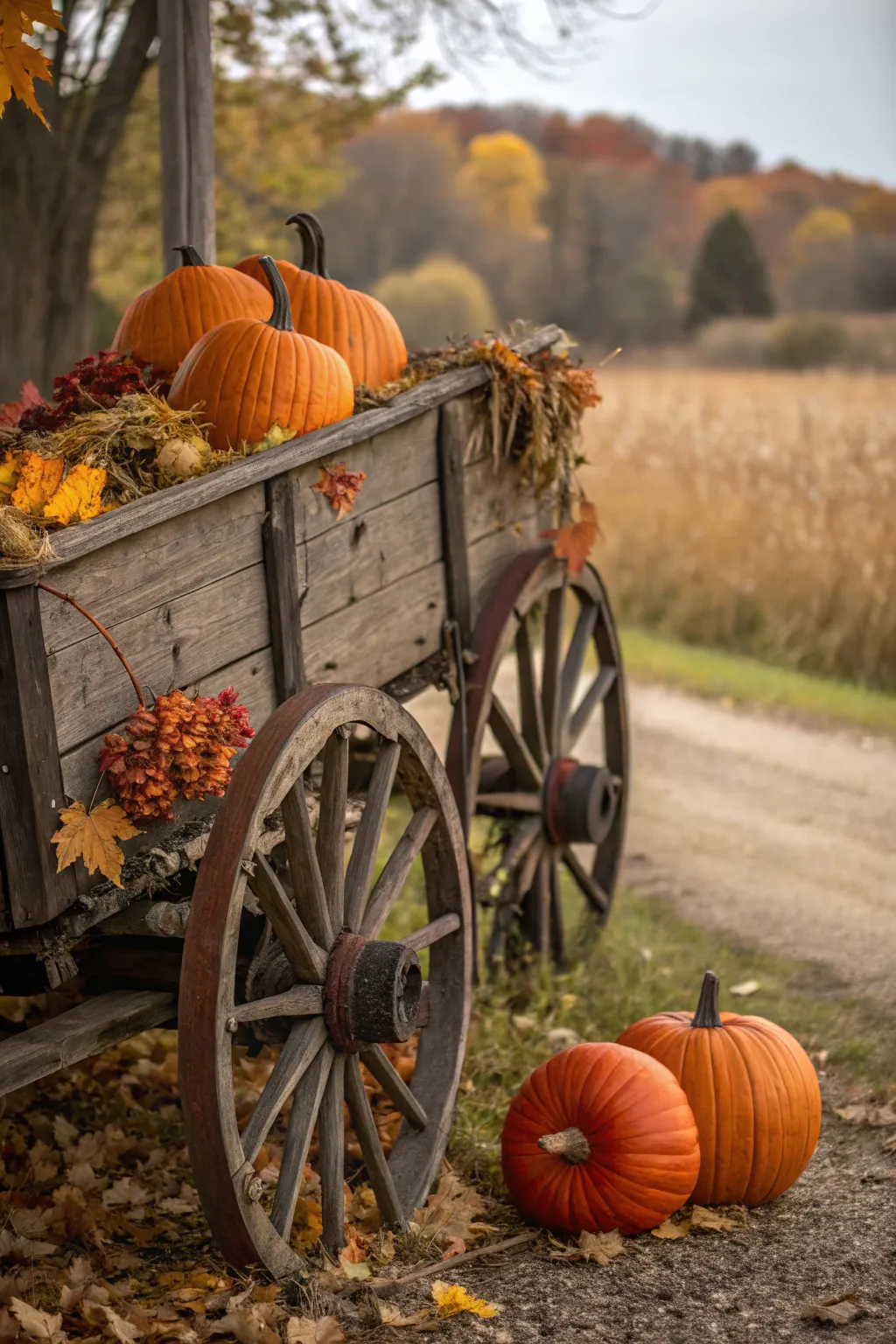 Transform your space with an artisanal touch — let this seasonal wagon be your autumn showstopper!