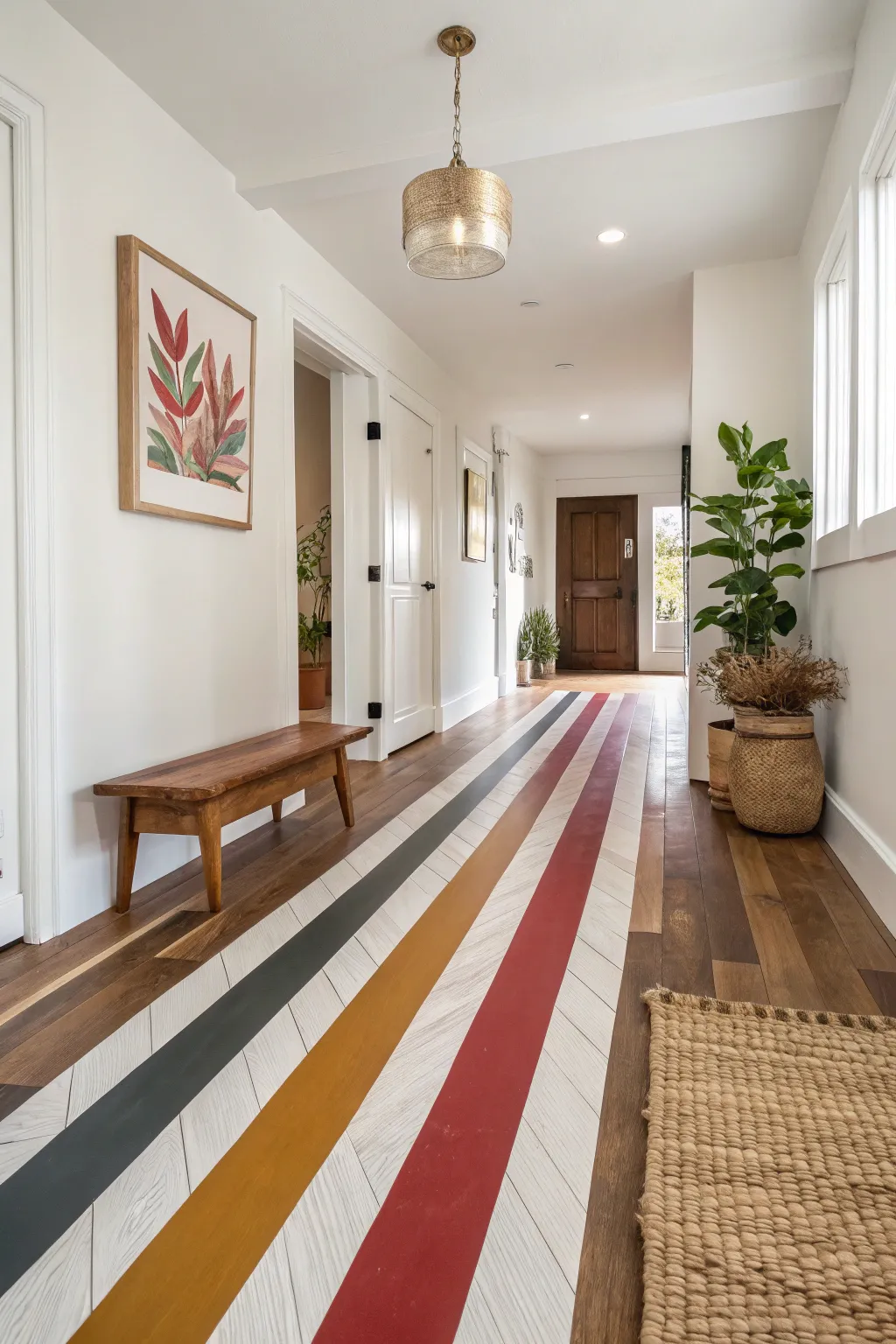 Transform your space with bold stripes for a dramatic, minimalist touch!