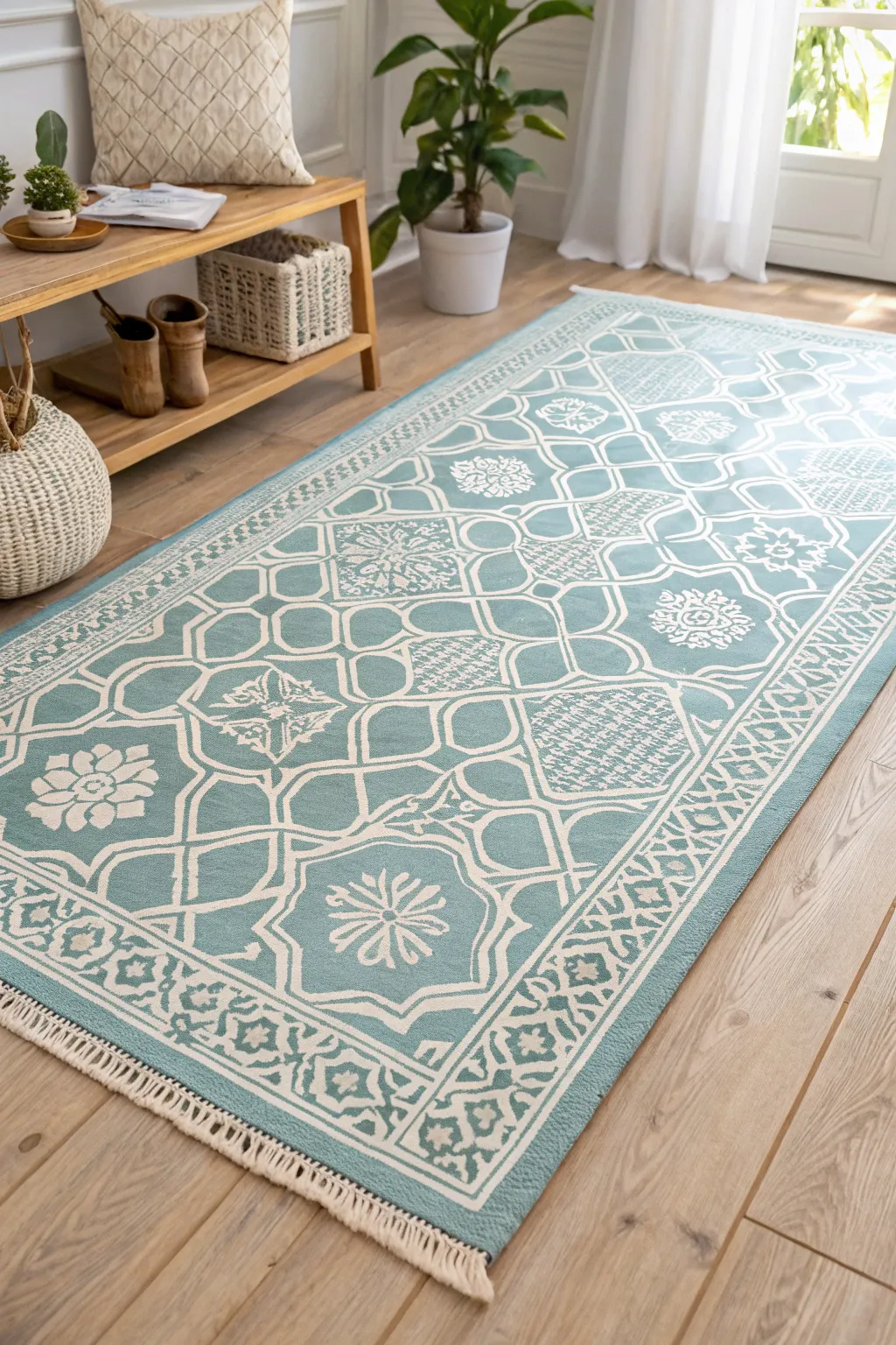 Transform your space with the elegance of Moroccan tile stencil designs – where precision meets artistry in a minimalist masterpiece.