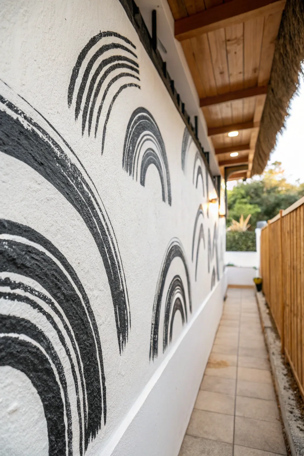 Transform your space with the bold elegance of abstract brush strokes.