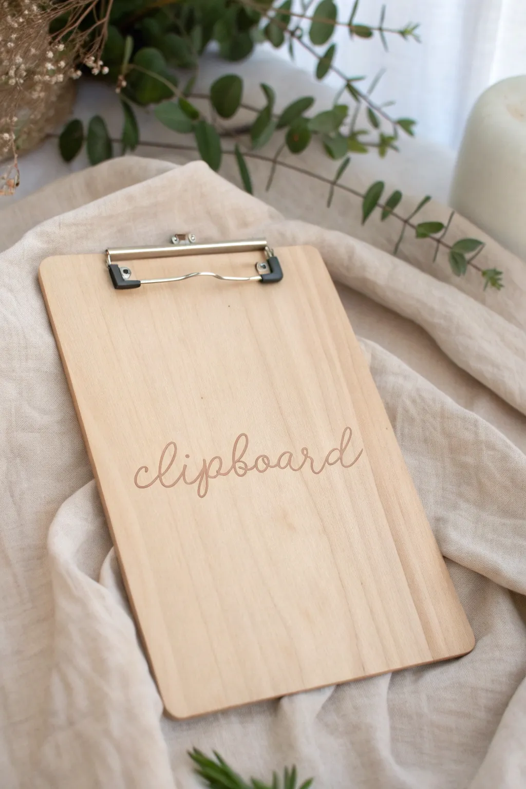 Elevate your workspace with a personalized clipboard that blends Scandinavian simplicity with boho charm. #CraftedElegance