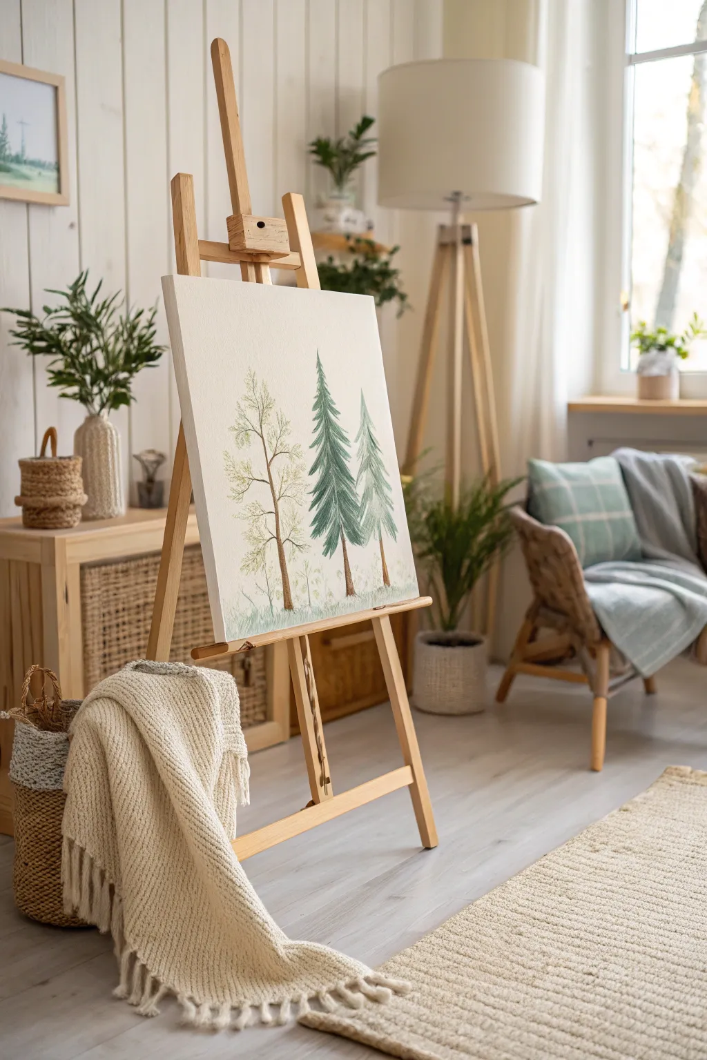 Discover the tranquility of painting simple trees and let your creativity flourish.