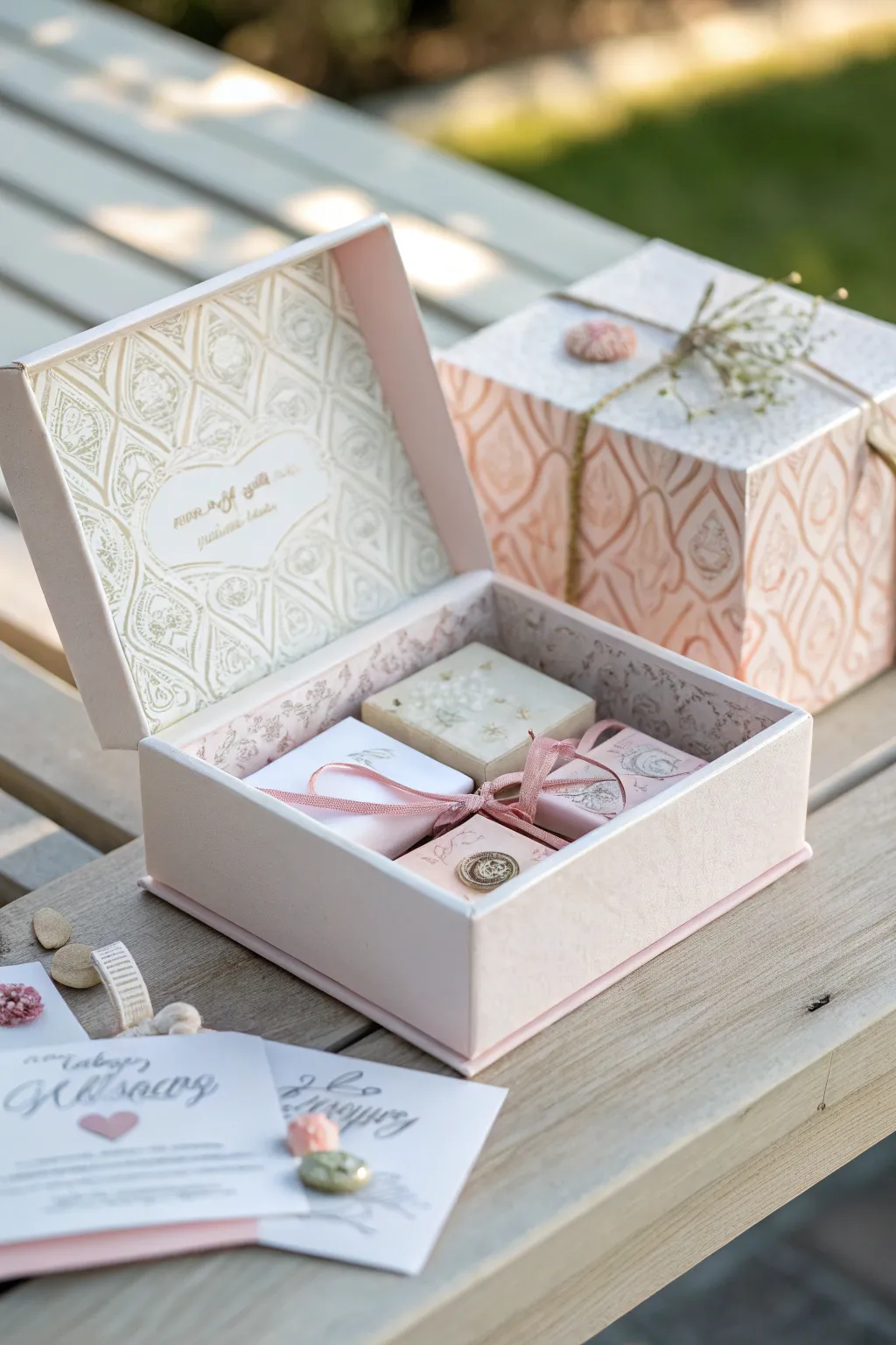 Unveil the magic of surprises with a handcrafted exploding box, where simplicity meets elegance.