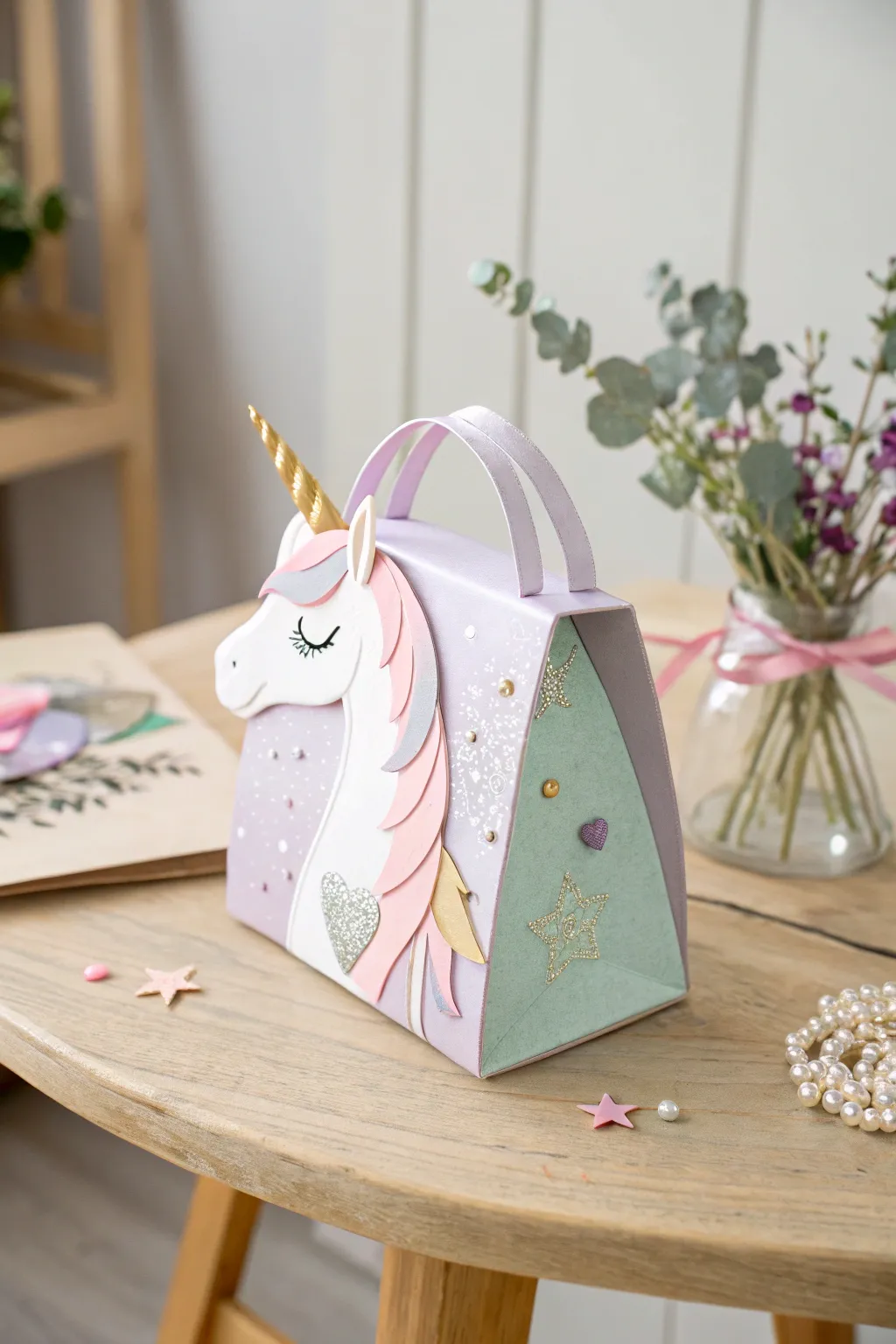 Enchant your little one's world with a magical unicorn paper purse—where simplicity meets whimsy!