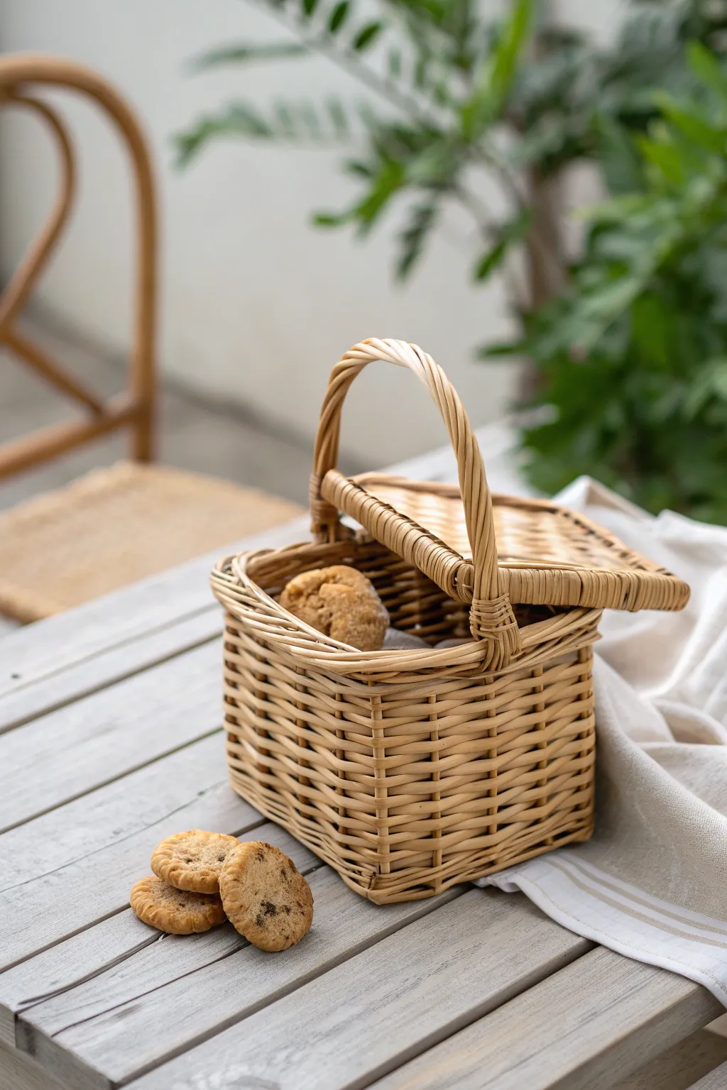 Charming and simple, these mini picnic baskets bring a touch of rustic elegance to any gathering.