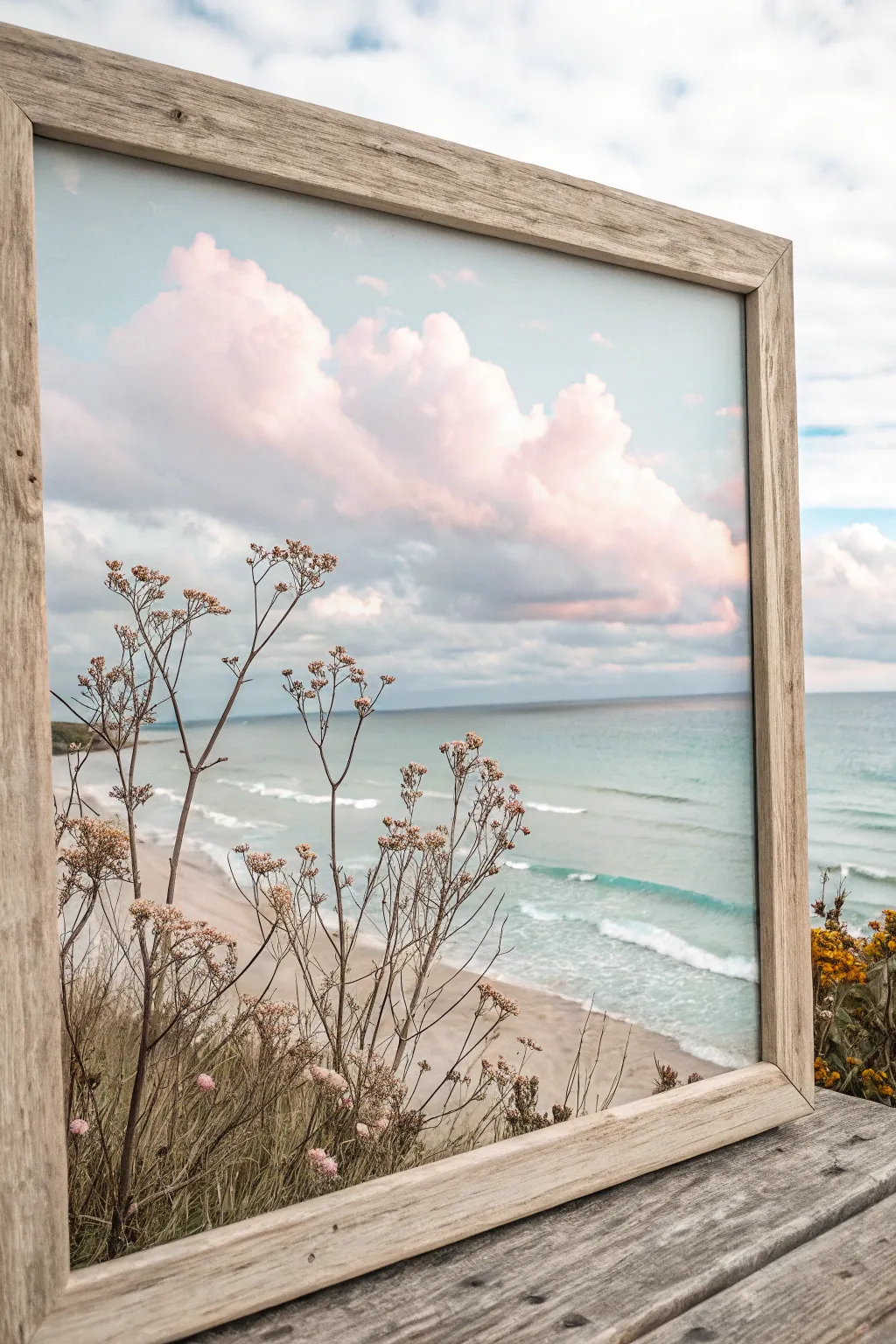 Embrace tranquility with this pastel masterpiece that whispers serenity and wonder into your space.