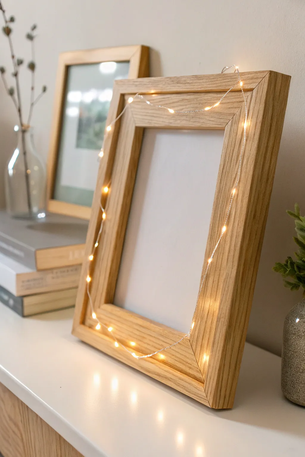 Illuminate memories with a personalized touch: a photo frame that glows with warmth and love.