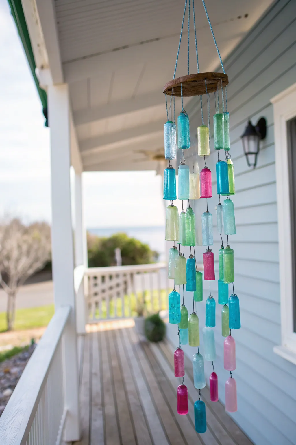Catch the breeze with these charming upcycled wind chimes, a perfect blend of minimalism and Boho spirit.