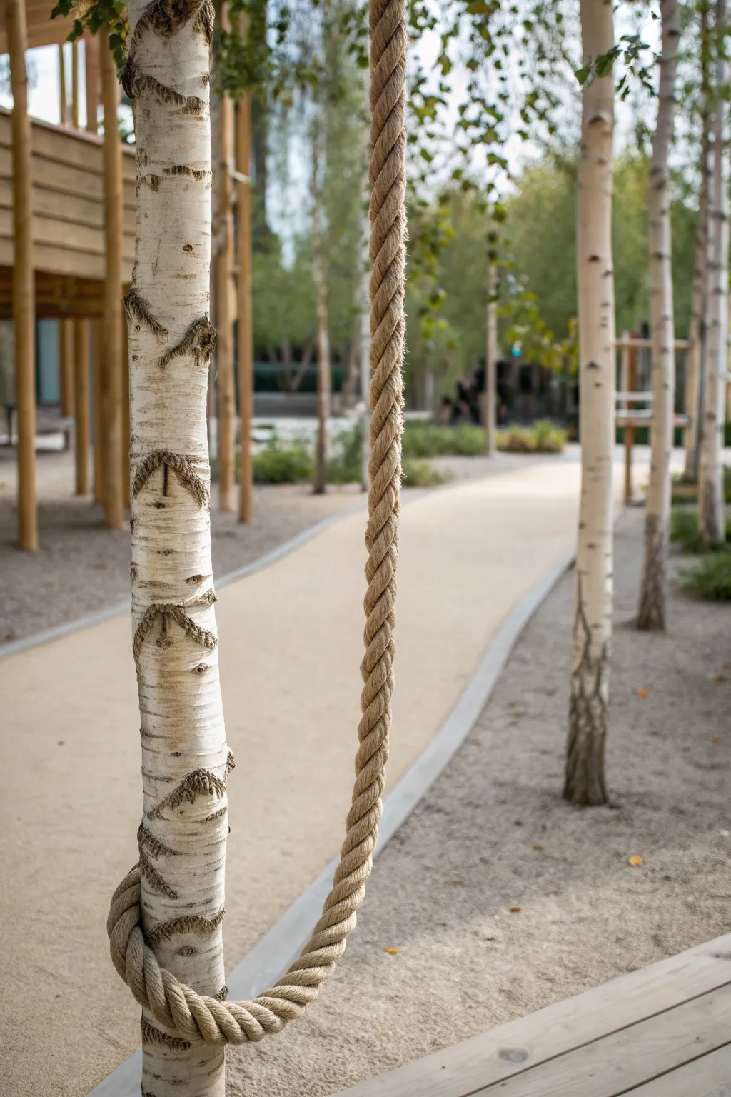 Discover the elegance of play with our Twisty Rope Course, where simplicity meets adventure in nature's playground.