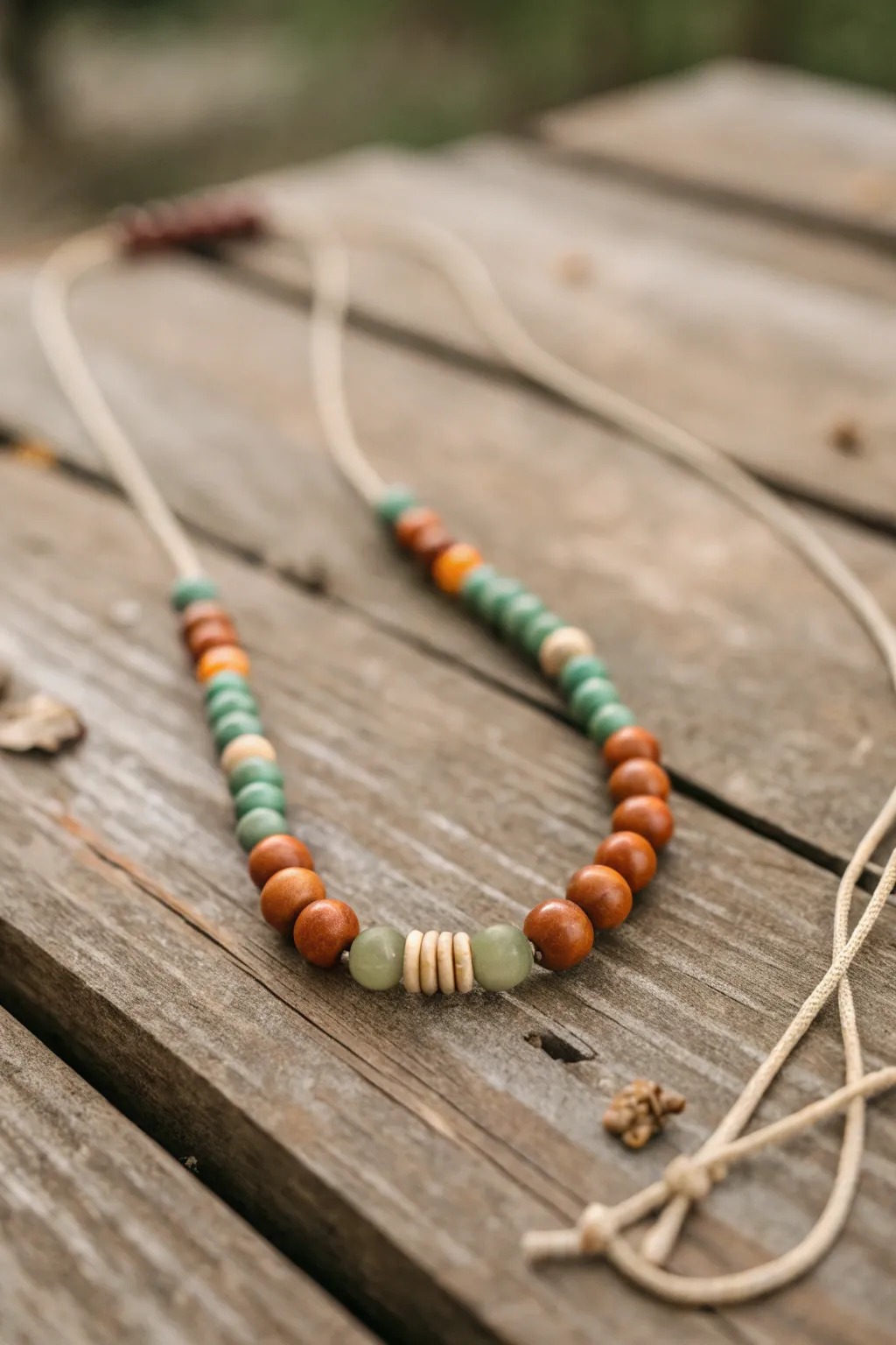 Embrace the boho chic vibe with layered pony bead necklaces in earthy tones. Perfect for adding a touch of festival spirit to your everyday look.