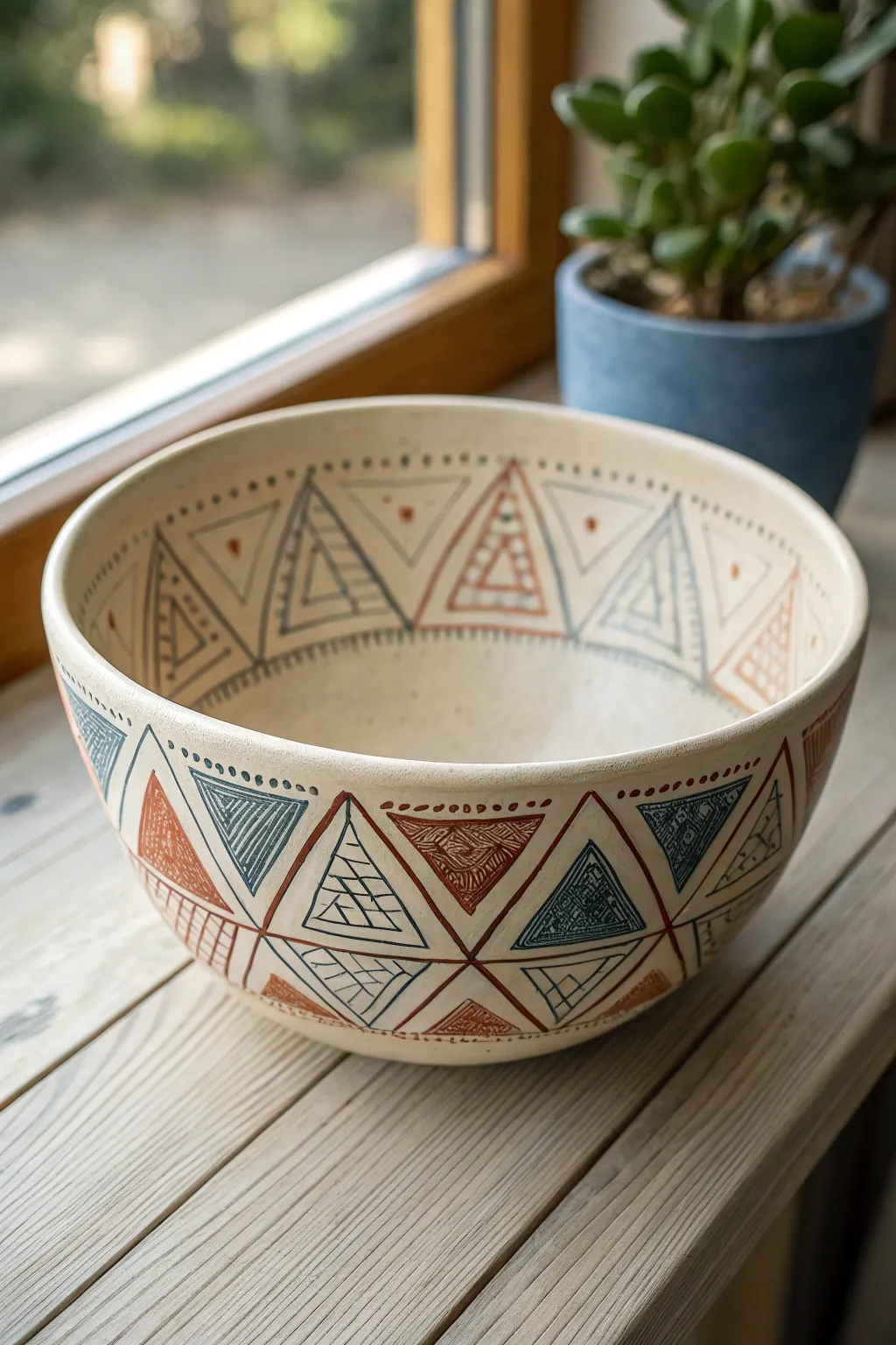 Elevate your space with the timeless beauty of geometric pottery.