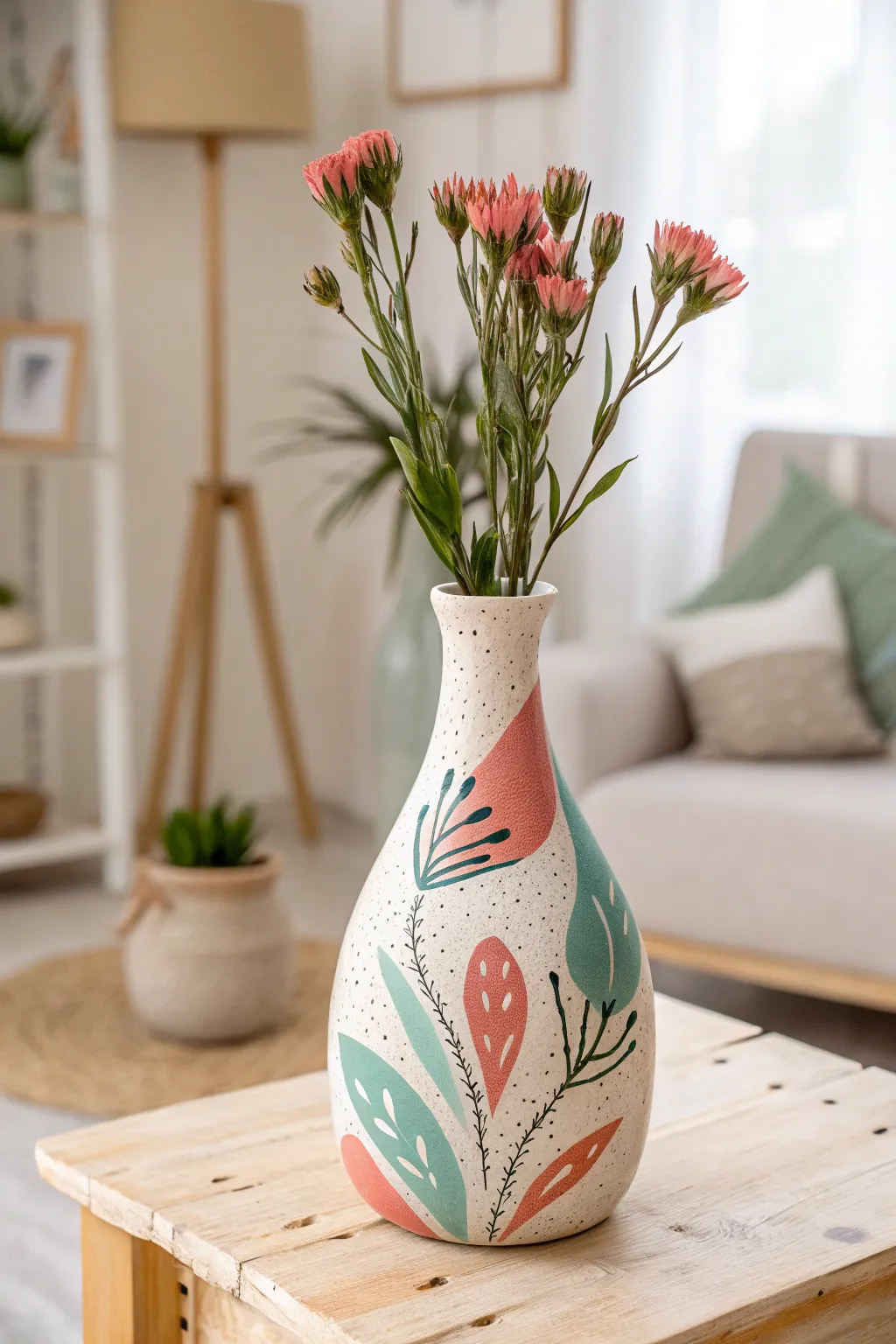 Embrace simplicity and creativity with this handcrafted flower vase—where Scandinavian minimalism meets Boho charm.