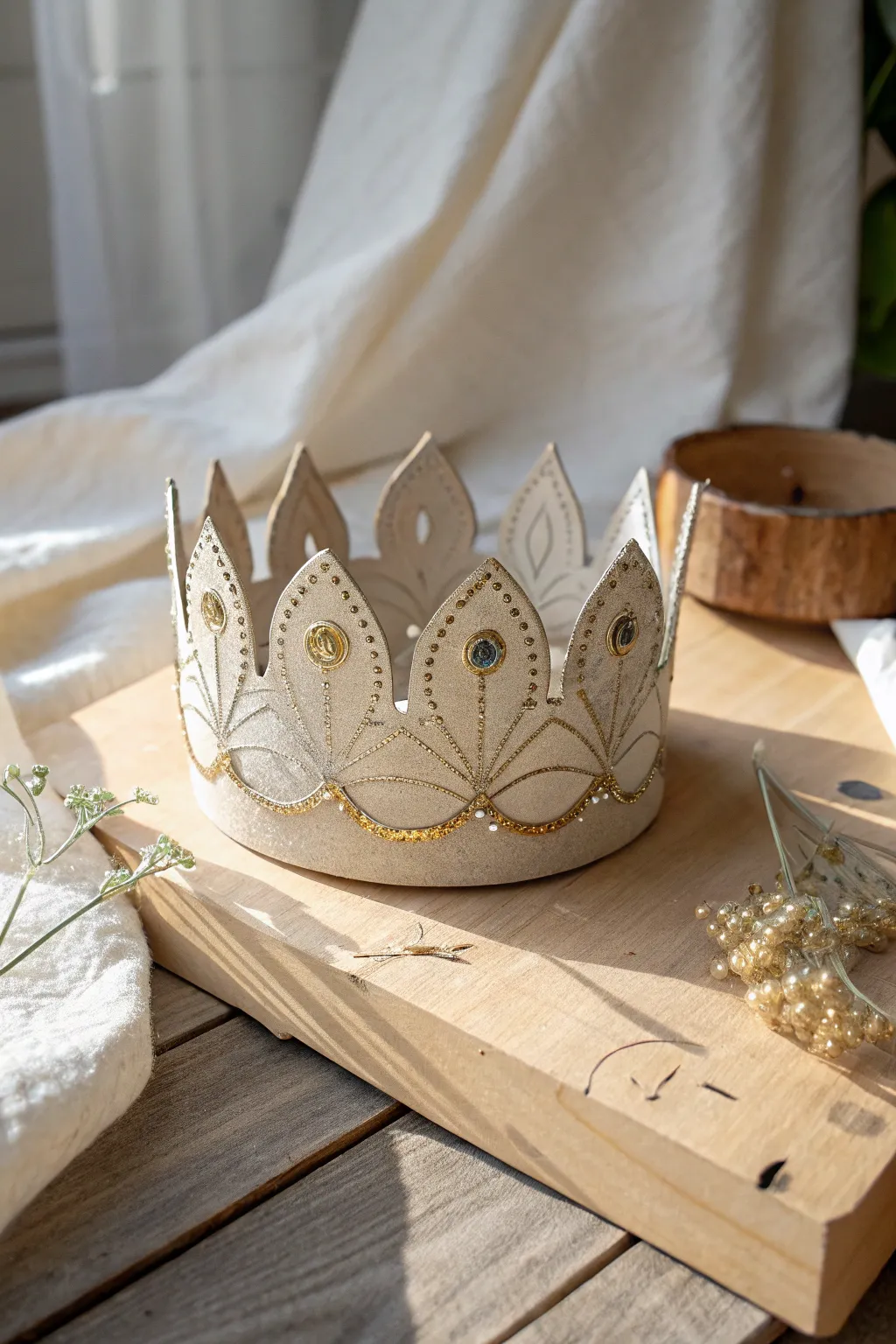 Craft your own fairytale with eco-friendly elegance. ✨👑 #DIYCrown #BohoChic