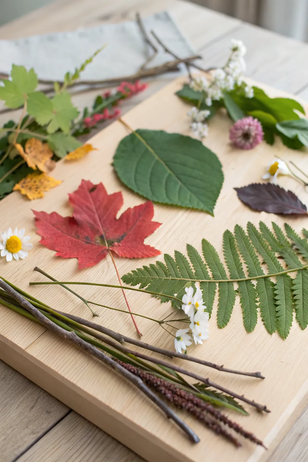 Bring the outdoors inside with a stunning nature collage, a perfect blend of simplicity and natural elegance.