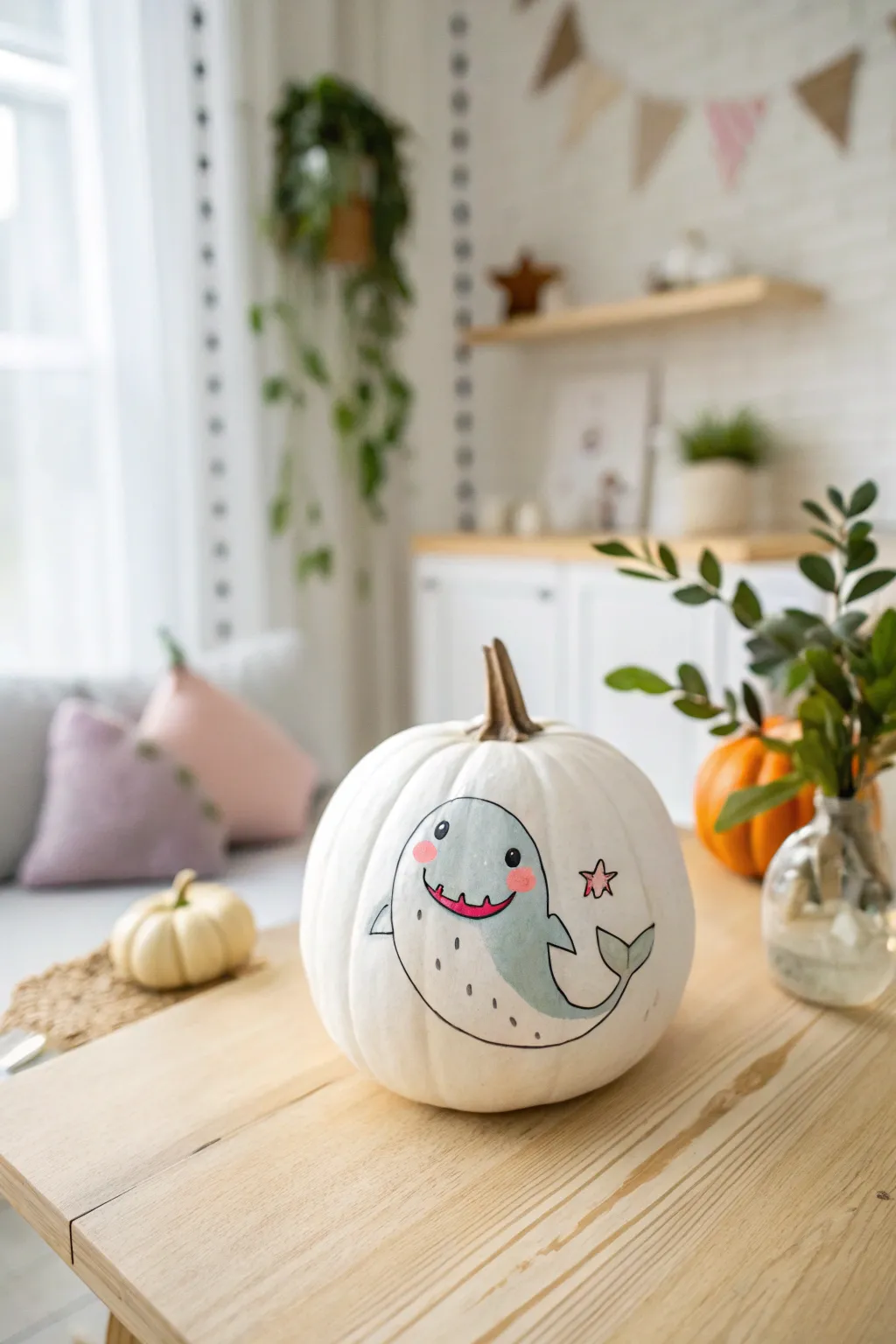 Create a buddy for your little one with charming character pumpkins!