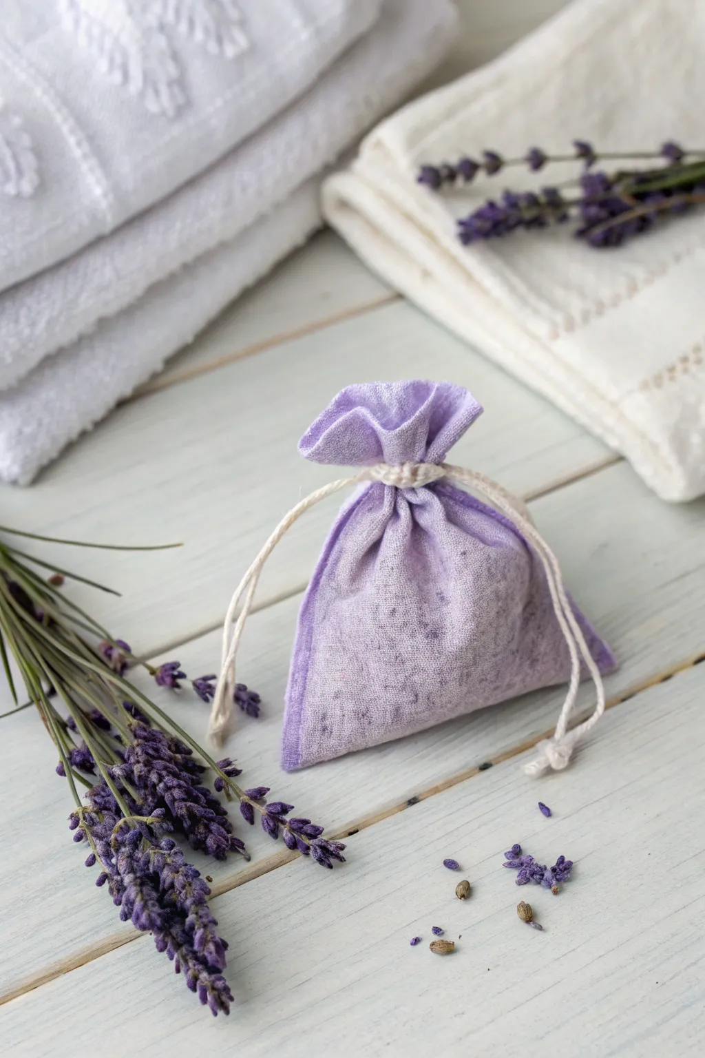 A touch of tranquility: Handcrafted lavender sachets to refresh your space with elegance and simplicity.