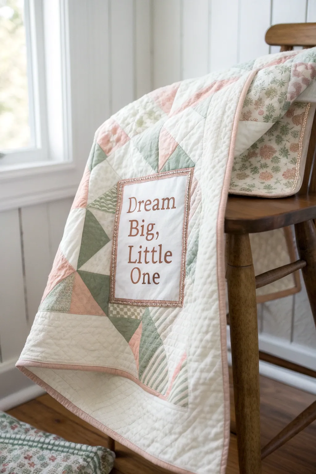 Inspire a world of possibilities with a heartfelt quilt label for your little one.