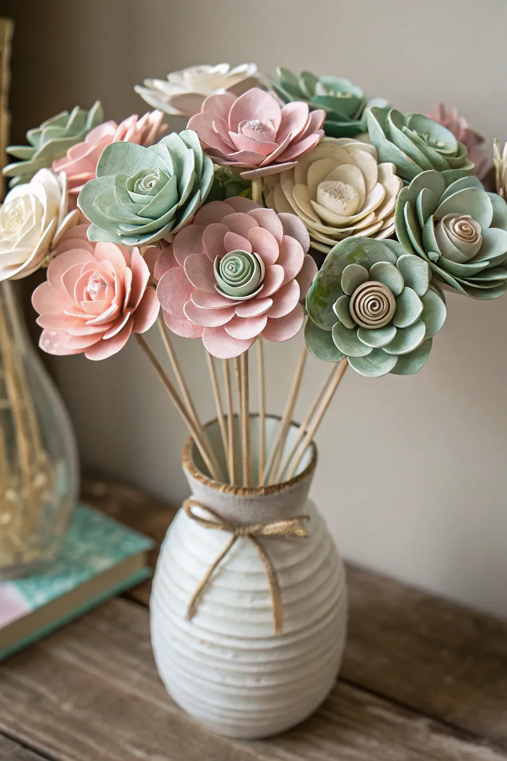 Bloom in sustainable style with handcrafted egg carton flowers—where creativity meets eco-chic elegance.