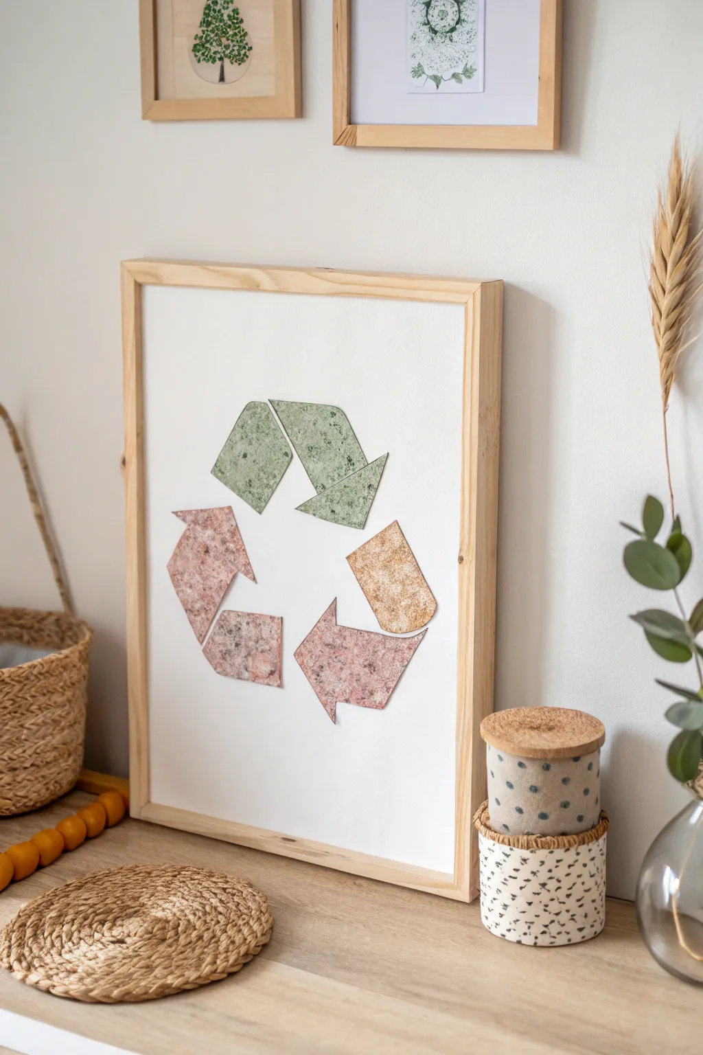 Embrace the cycle of sustainability with artful recycling.
