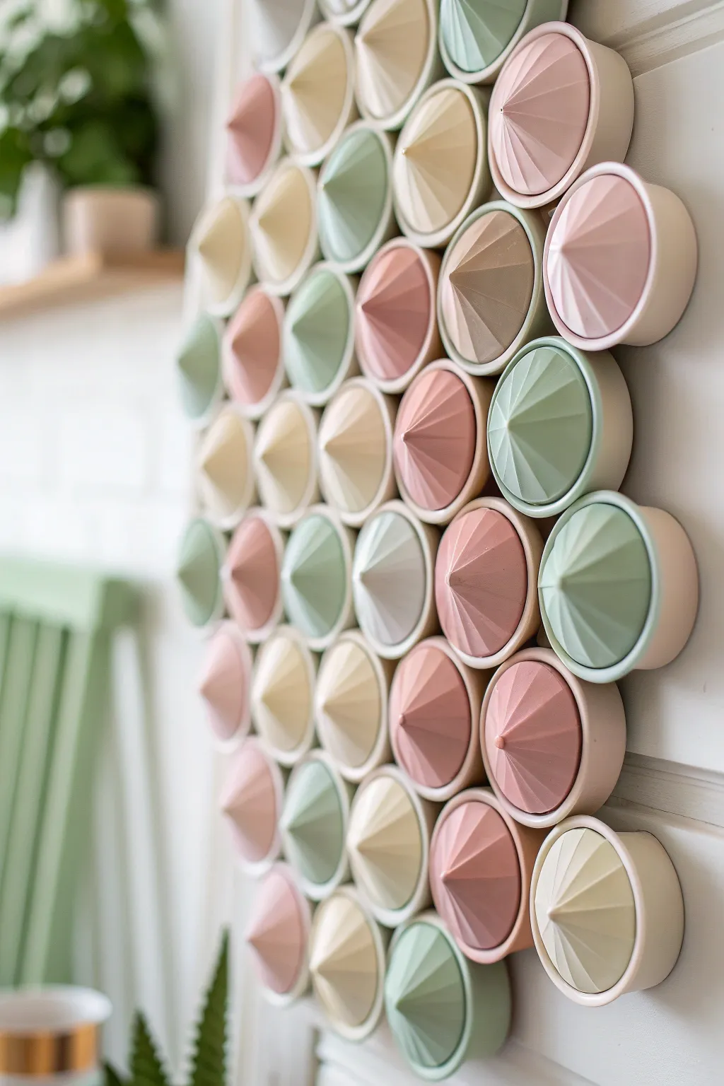 Transform your space with eco-friendly elegance: Reimagined coffee pods bring minimalist charm to your walls!