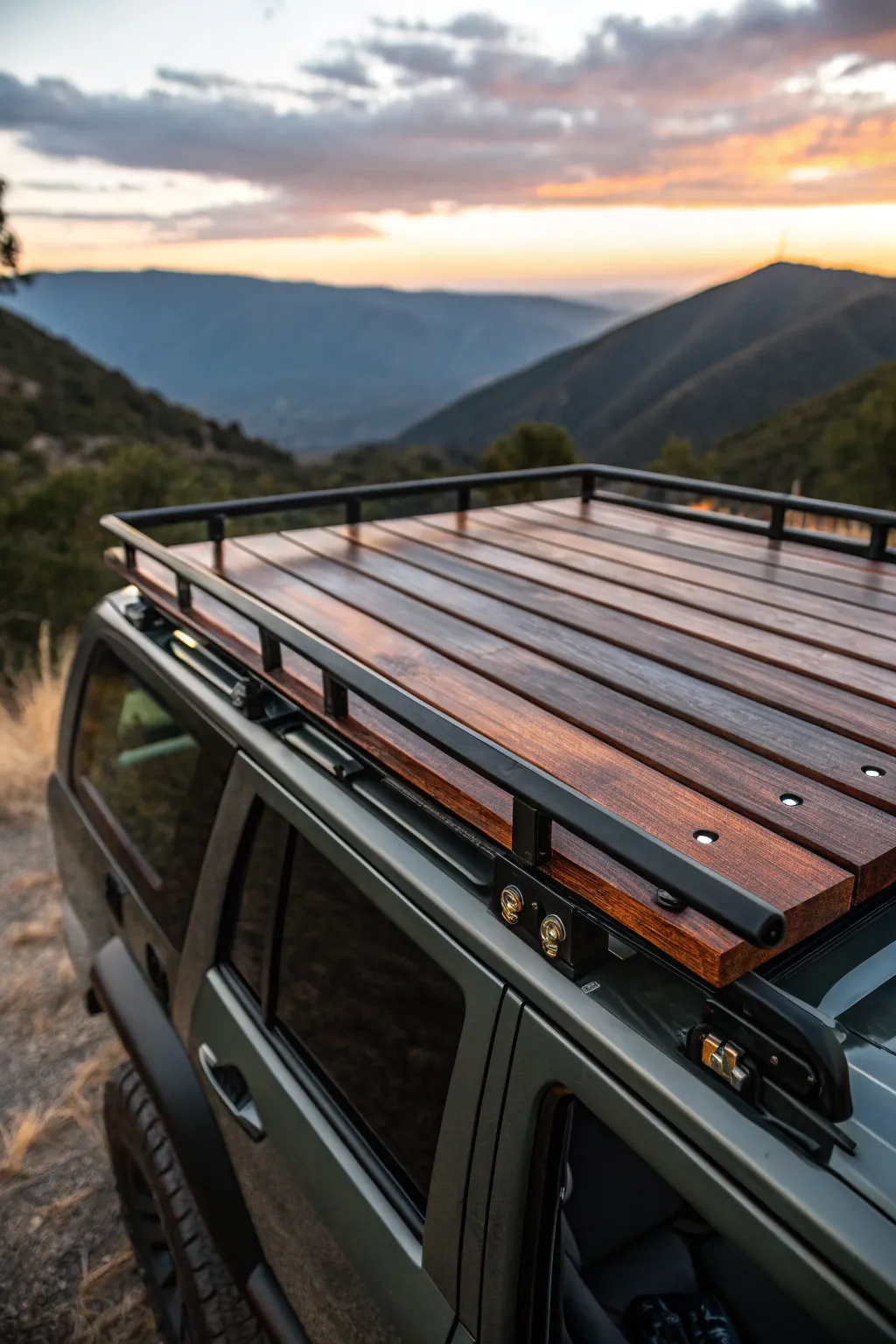 Elevate your adventures with a handcrafted roof rack that combines style and versatility.