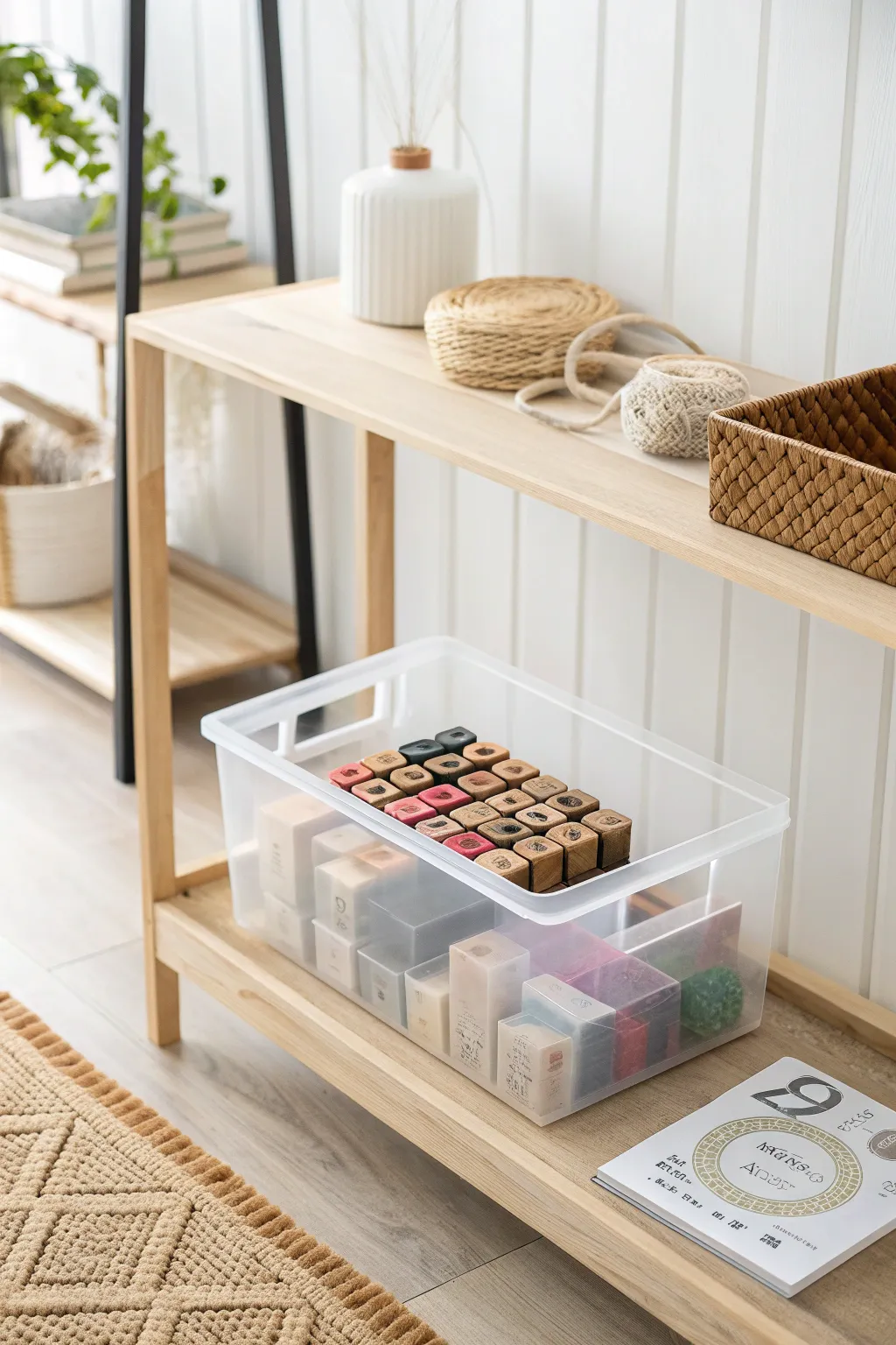 Effortlessly find your stamps with stylish transparency. #OrganizeInStyle