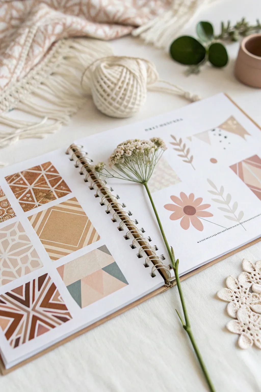 Unleash your creativity with this minimalist scrapbook layout—where Scandinavian simplicity meets Boho flair.
