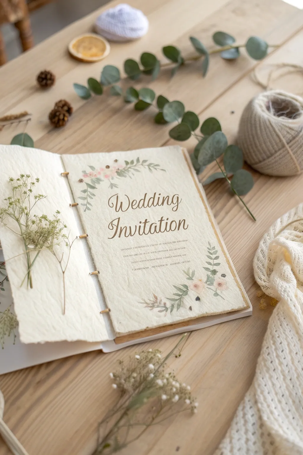 Capture the essence of your special day with an elegantly preserved wedding invitation scrapbook.