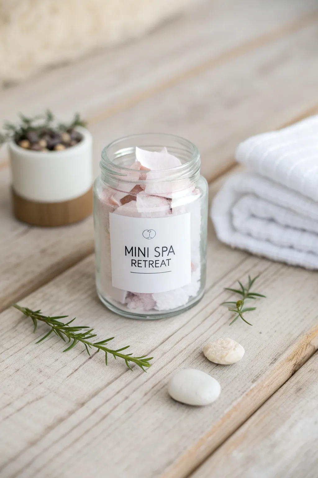 Unwind with a Mini Spa Retreat Jar—your secret to instant relaxation and self-care.