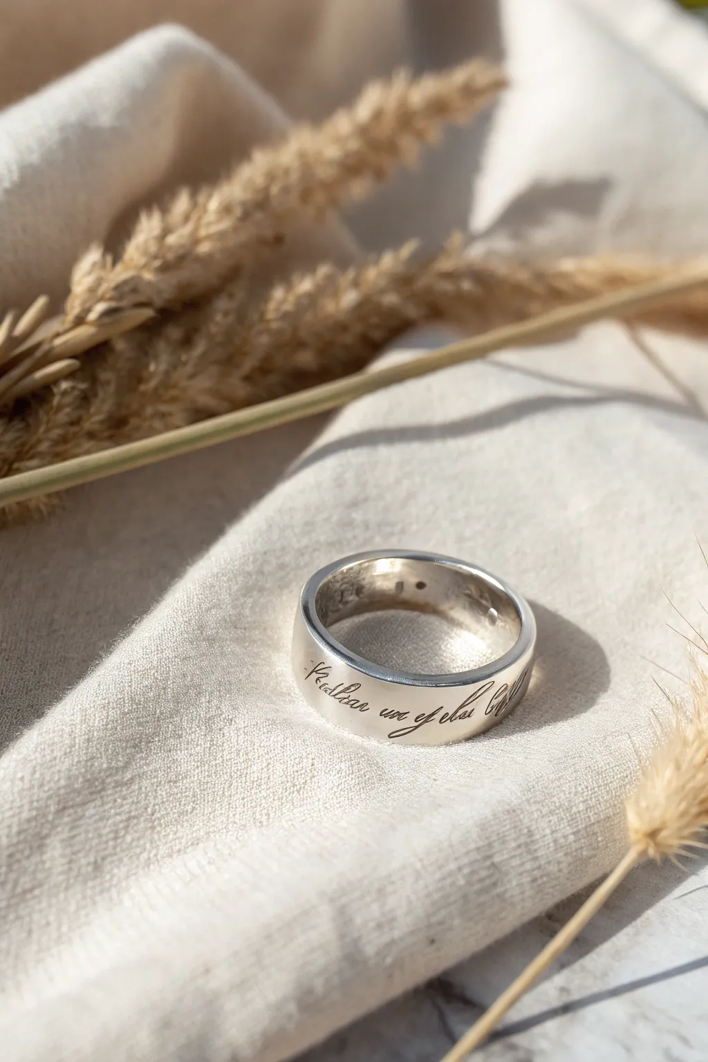 Whispered secrets in silver—carry your heartfelt message wherever you go.