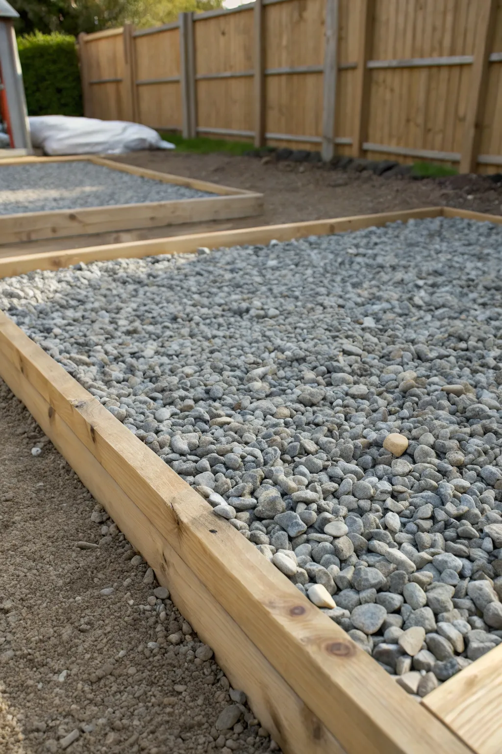 Master the art of simplicity with a perfectly crafted gravel base.