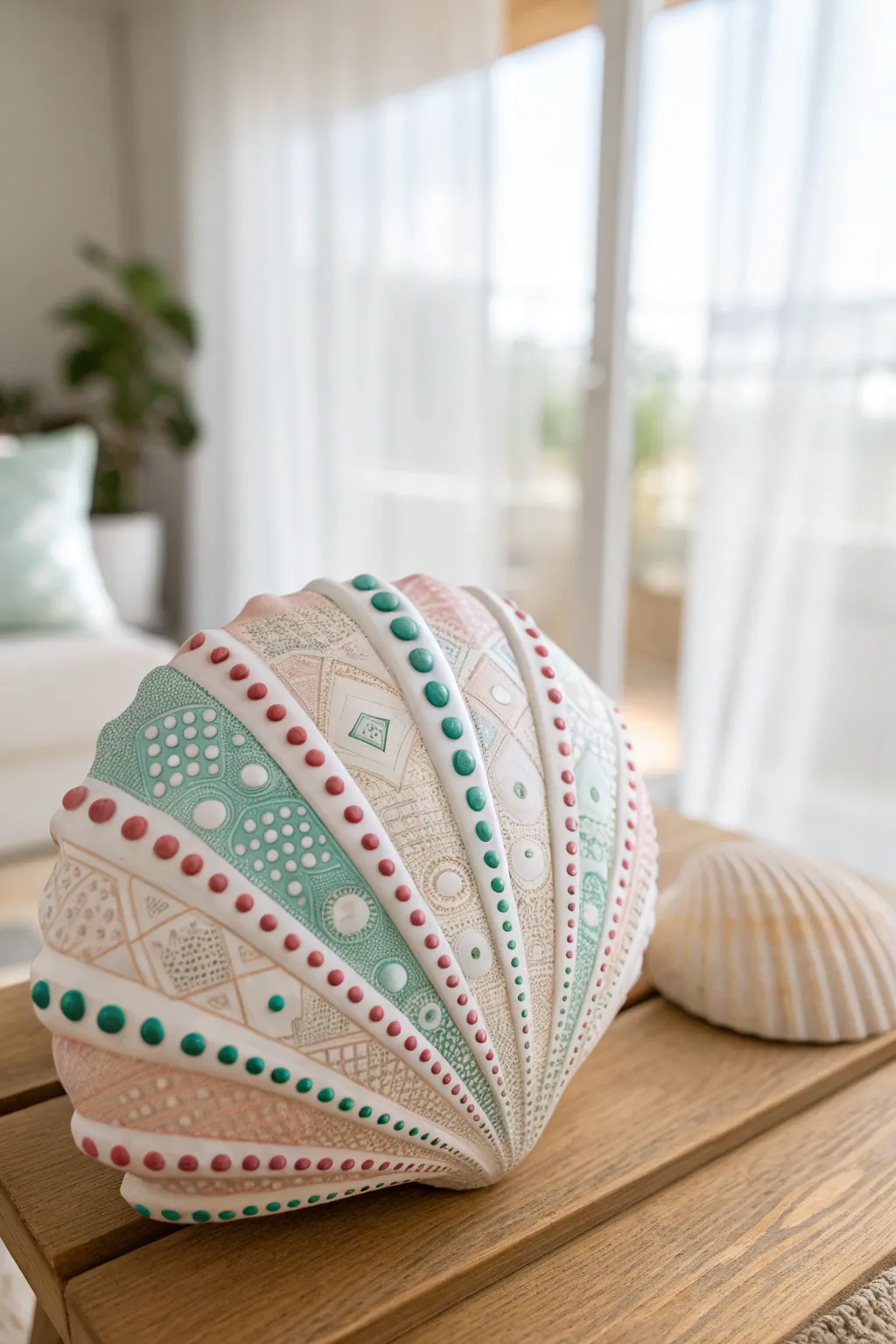 Transforming nature's treasures into art: Discover the beauty of geometric patterns on seashells.