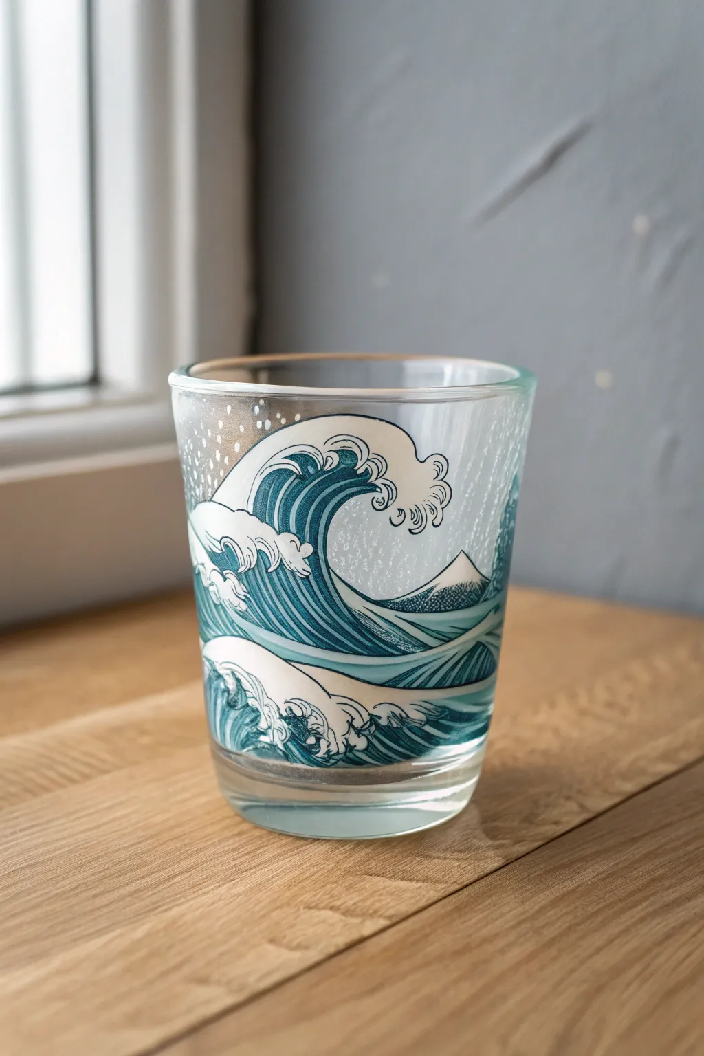 Bring the tranquil beauty of the ocean to your gatherings with these beautifully painted wave shot glasses.