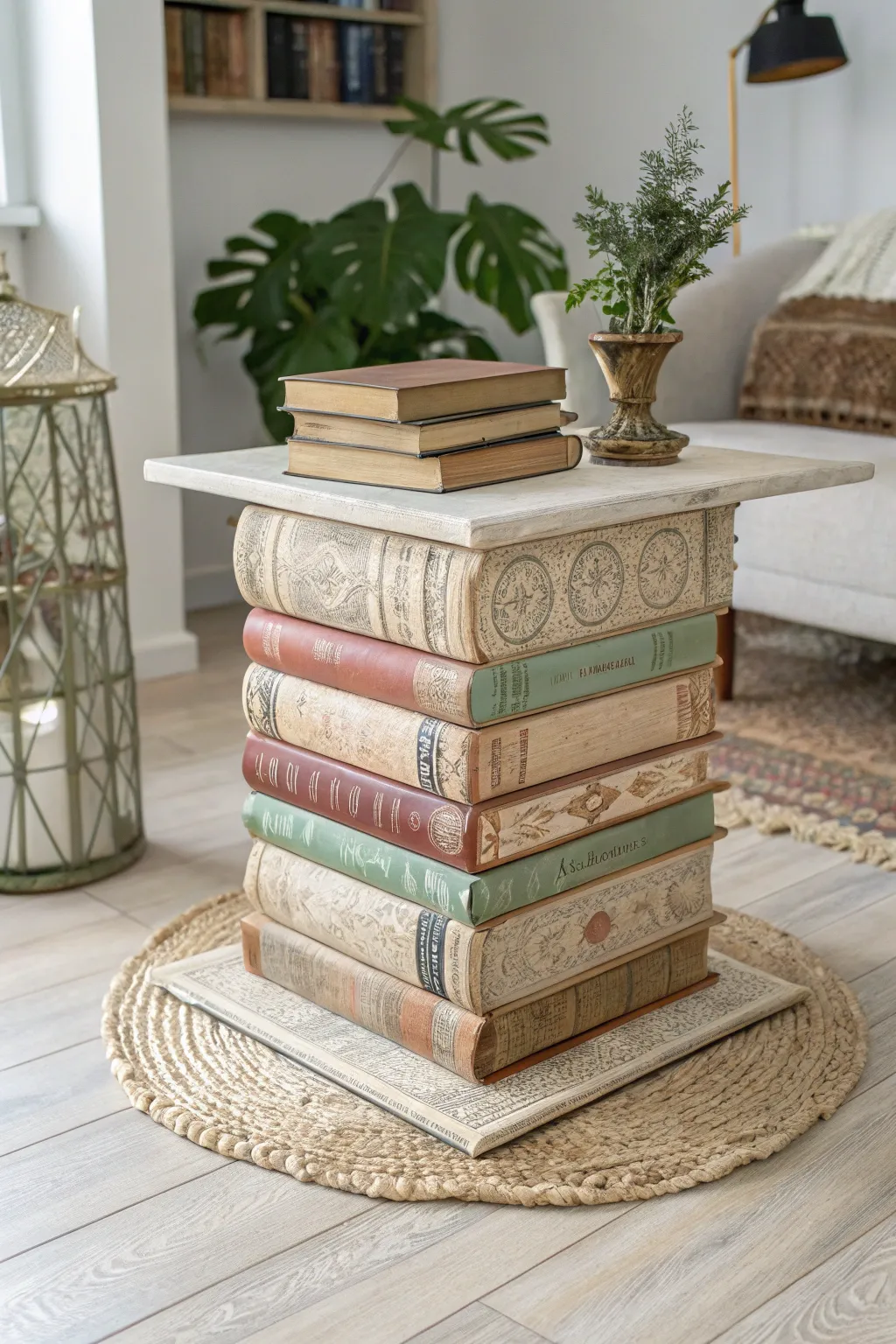 Transform your space with a charming Stacked Books Table—where literature meets minimalist design!