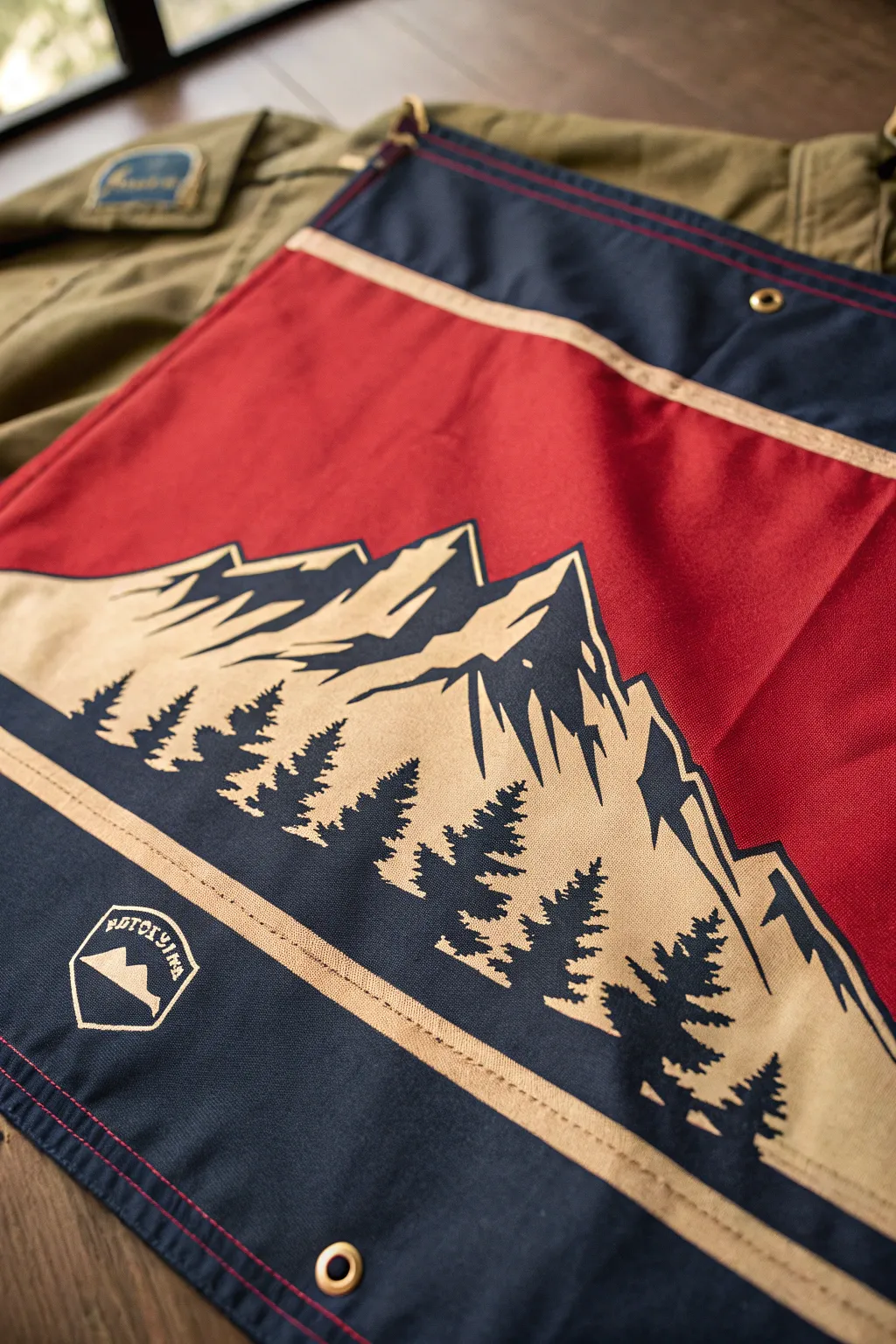 Embrace the serenity of nature with this elegantly crafted mountain silhouette flag, perfect for those who value artistry and the great outdoors.