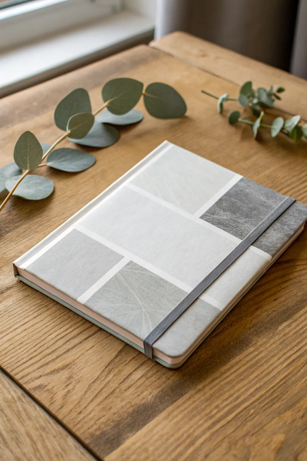 Embrace simplicity with a monochrome sketchbook cover that lets your creativity shine.